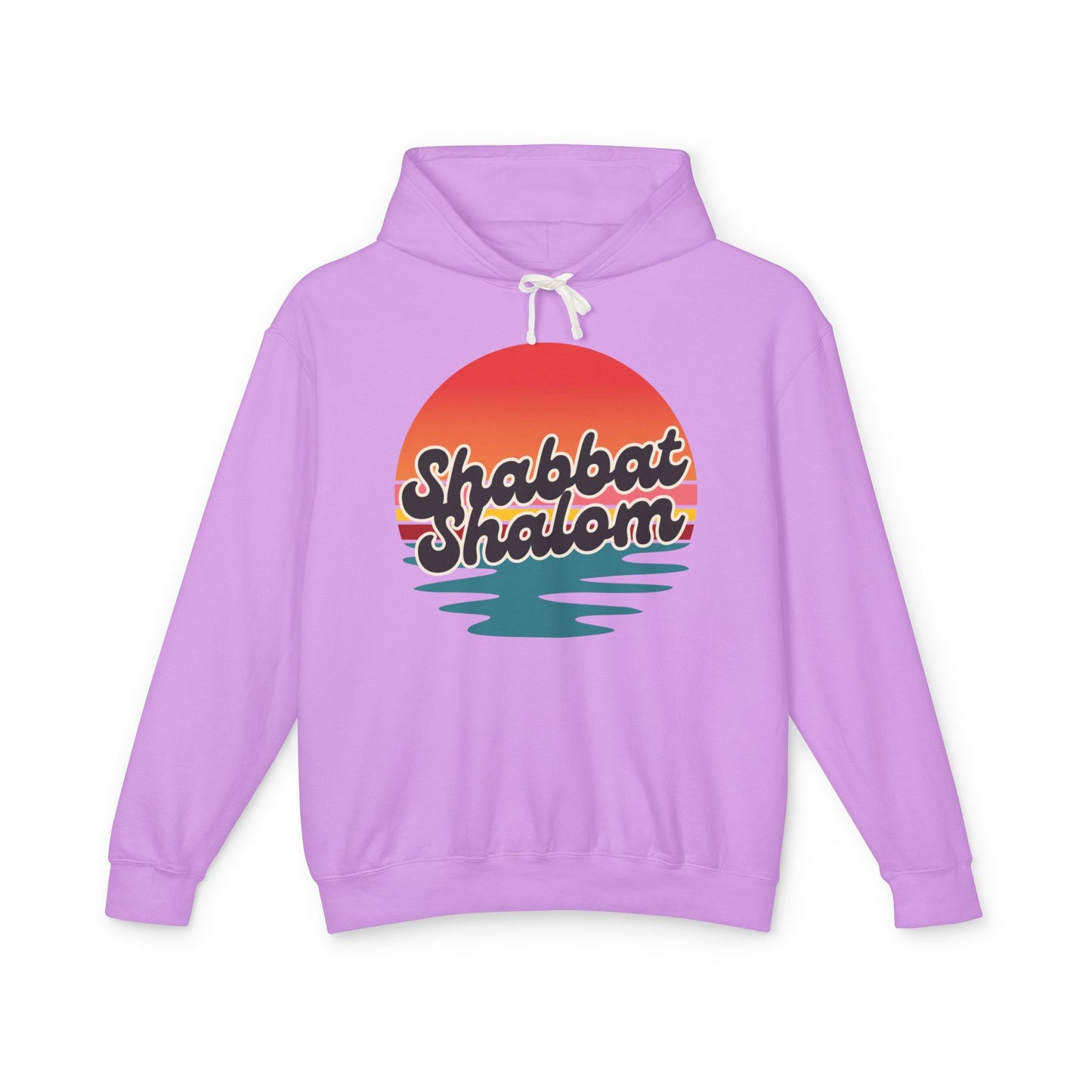 Shabbat Shalom Hoodie, Lightweight Hooded Sweatshirt, Unisex Spiritual Apparel, Torah Life, Cozy Shabbat Wear