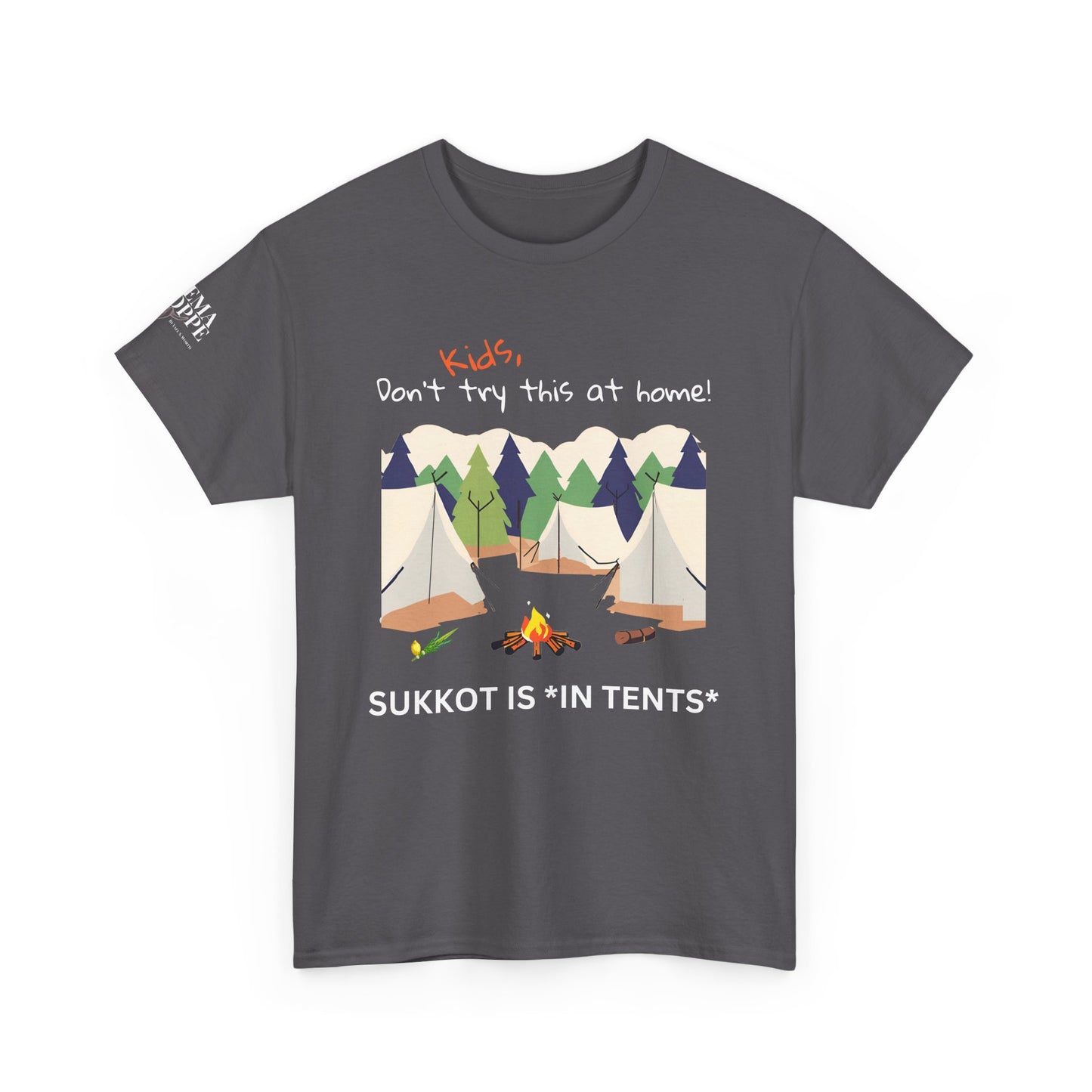 Kids, Don't Try This At Home Sukkot Shirt, dark colors