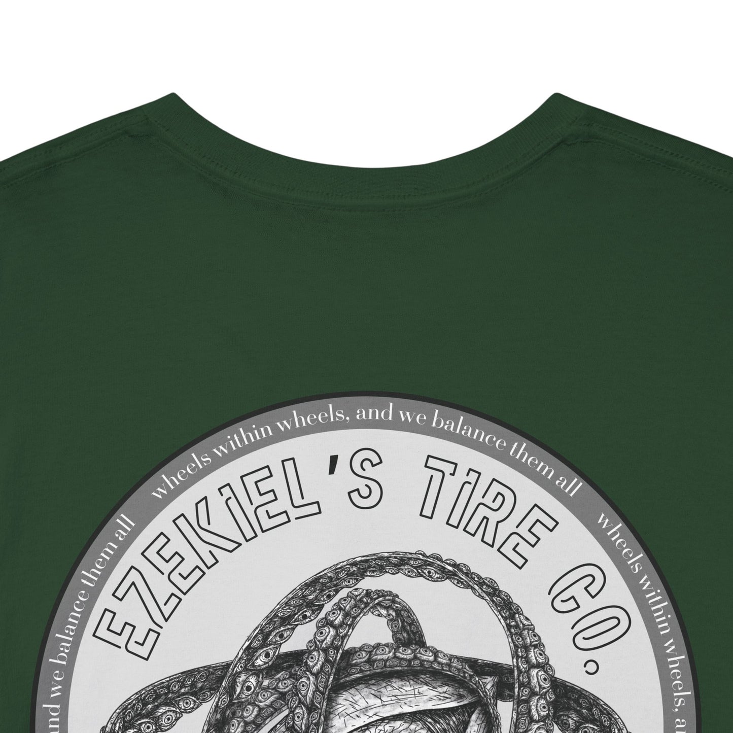 Ezekiel's Tire Company Shirt - Funny Biblical Unisex Cotton Tee