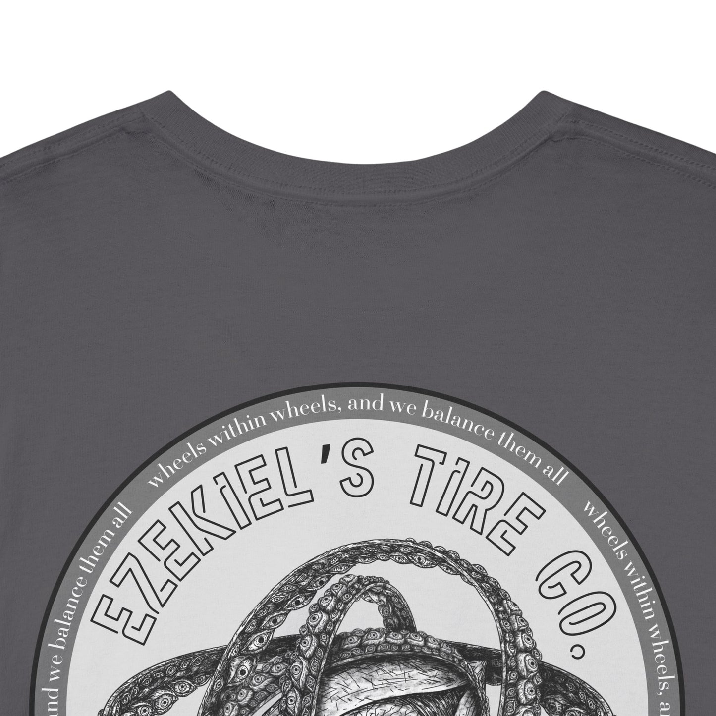 Ezekiel's Tire Company Shirt - Funny Biblical Unisex Cotton Tee
