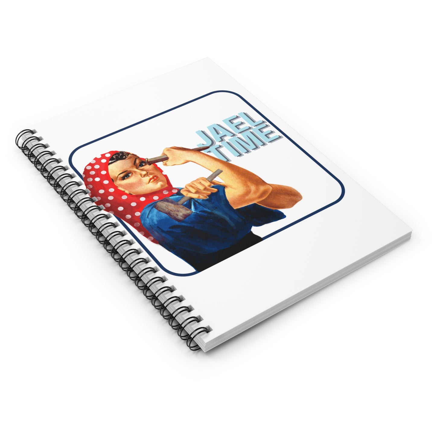 Empowering Spiral Notebook - Jael Time, Motivational Journal, Gift for Creatives, Office Supplies, Bible Hero Stationery