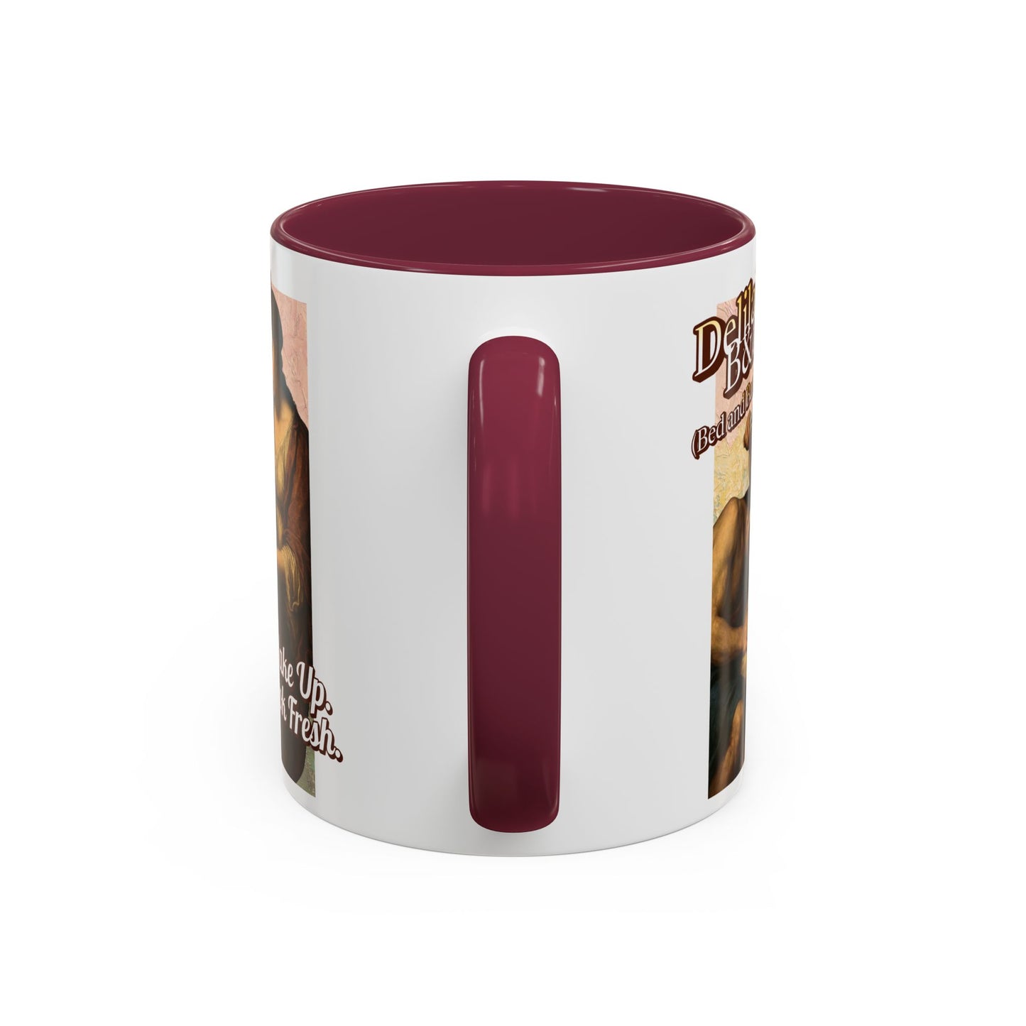 Funny Vintage Sampson Delilah's B&B Coffee Mug Bible Humor