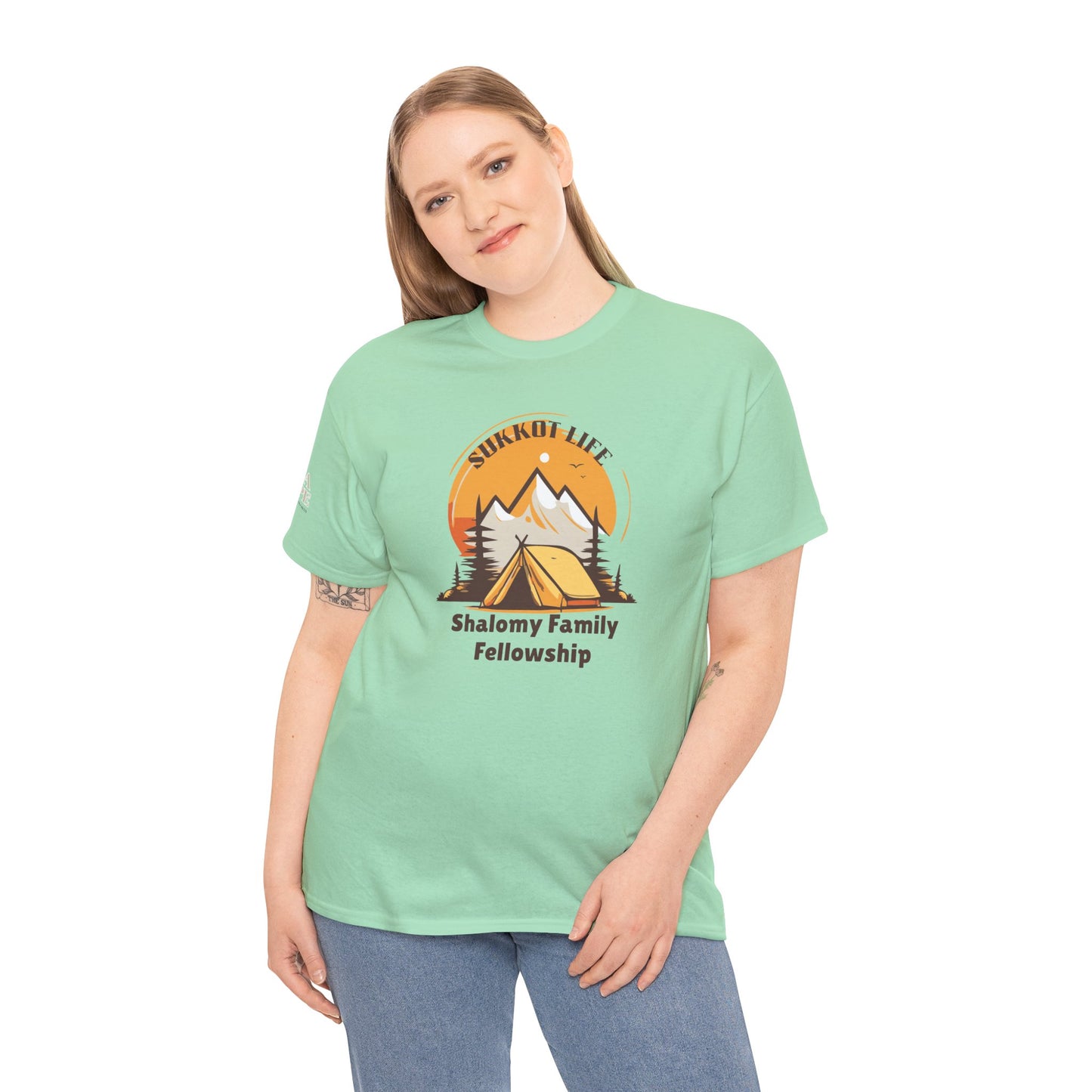 Personalized Sukkot Life Tee - Camping Biblical Feast Fellowship Shirt