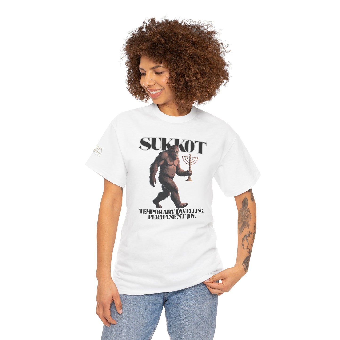 Sukkot Bigfoot Menorah Joy Legendary Shirt