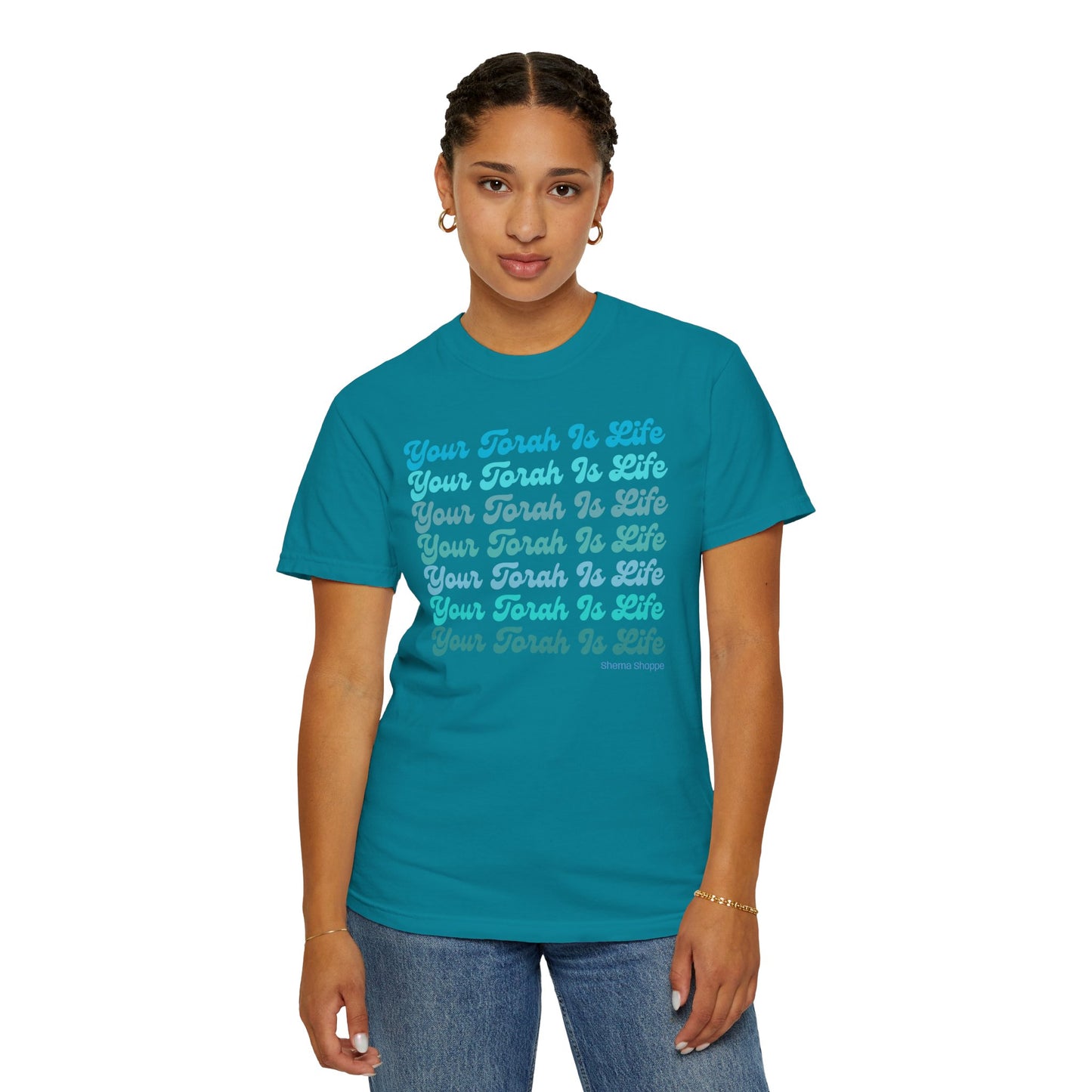 Your Torah Is Life Inspirational T-Shirt - Spiritual Gift, Faith-Based Apparel, Casual Wear, Bible Quote Shirt, Feast and Fellowship Tee