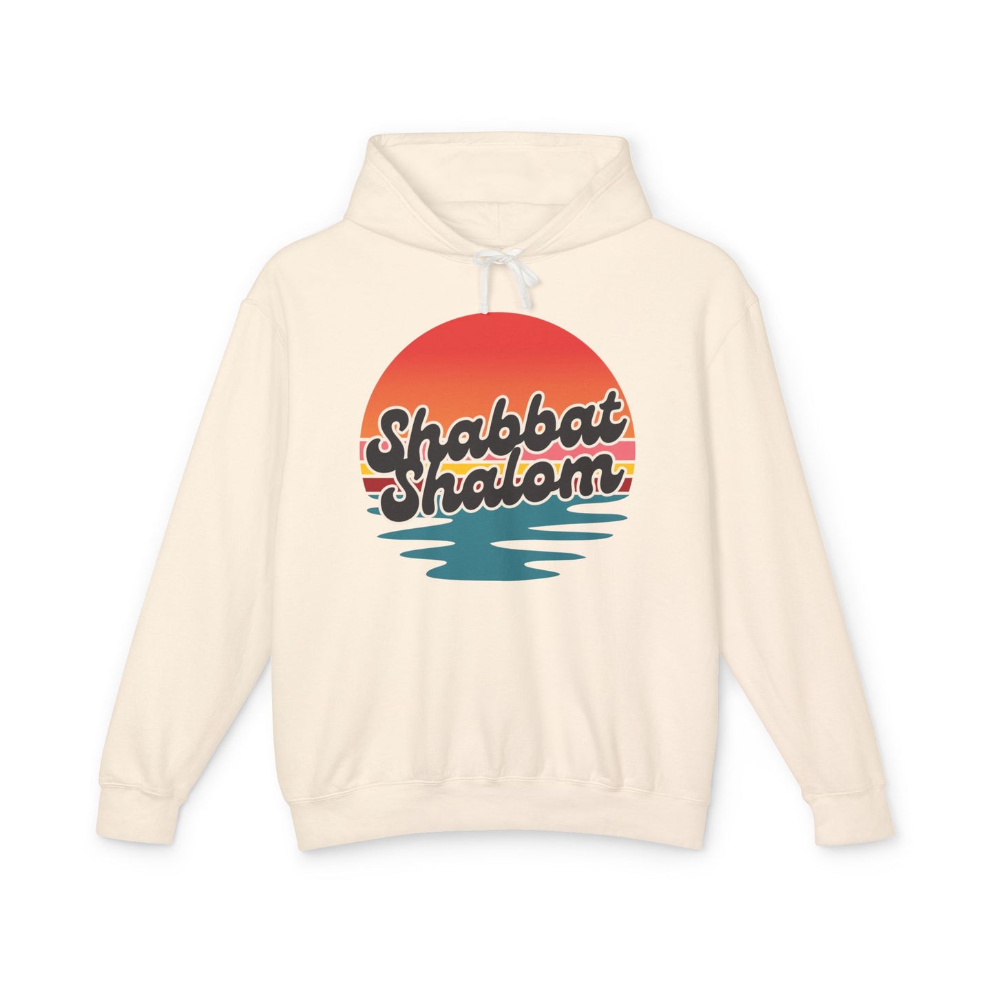 Shabbat Shalom Hoodie, Lightweight Hooded Sweatshirt, Unisex Spiritual Apparel, Torah Life, Cozy Shabbat Wear