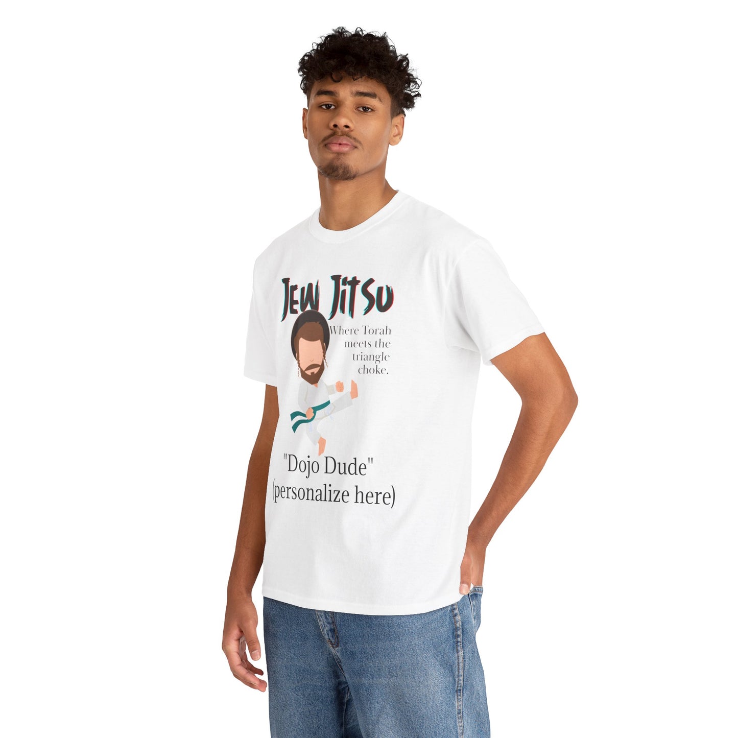 Jew Jitsu Funny Unisex Tee - Cotton Martial Arts Torah Shirt