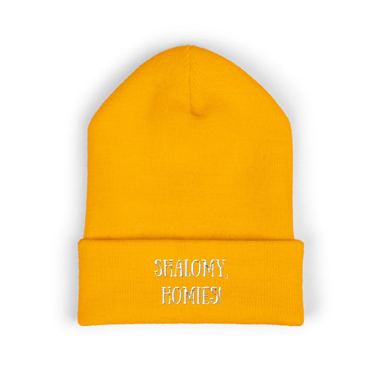 Shalomy, Homies! (Canadian Shipping) Embroidered Cuffed Beanie