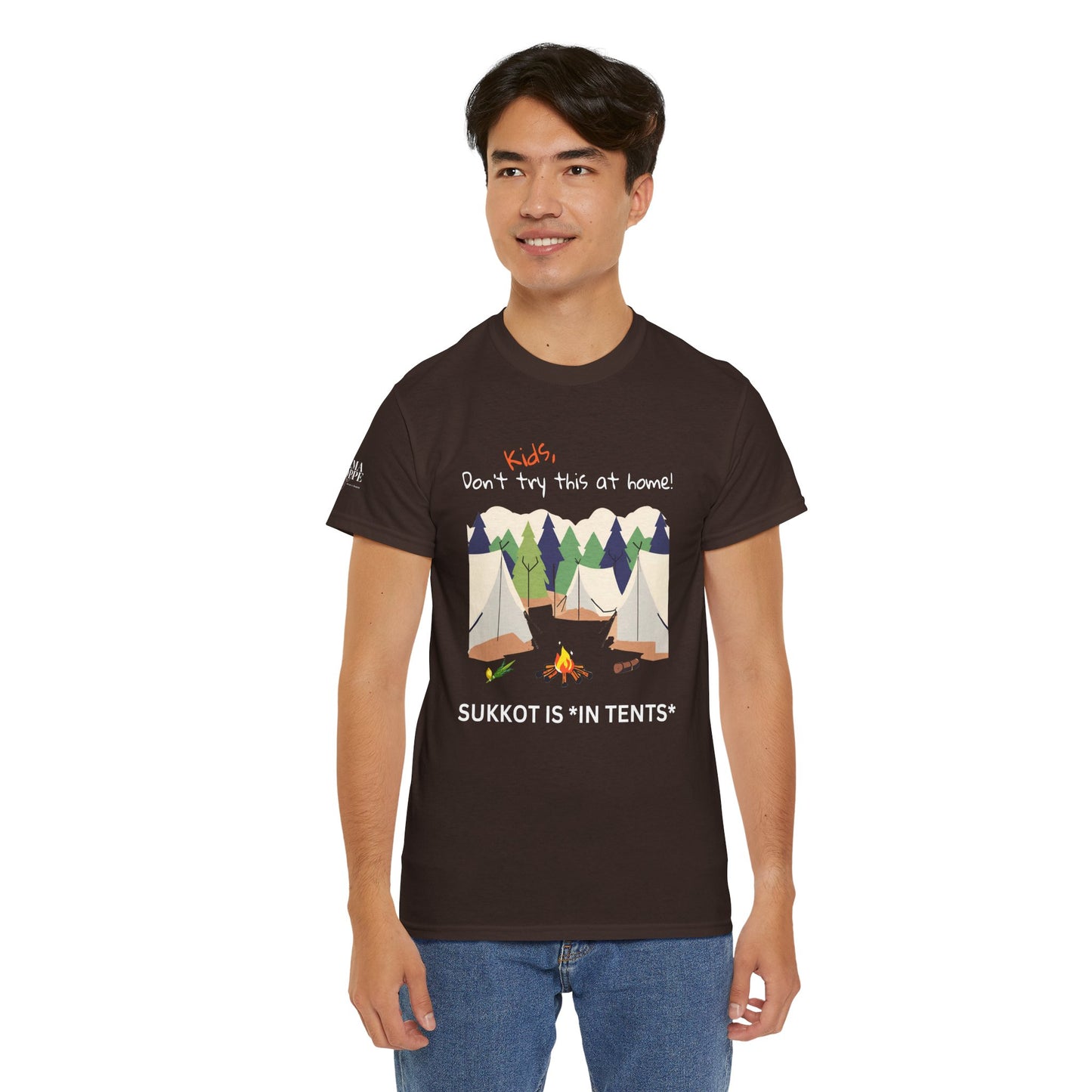 Kids, Don't Try This At Home Sukkot Shirt, dark colors