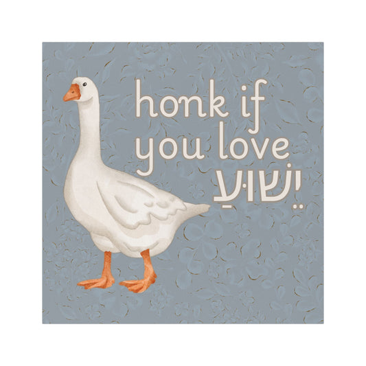 Honk If You Love Yeshua Car Magnet, Funny Car Accessories, Gift for Bible Lovers, Quirky Vehicle Decor