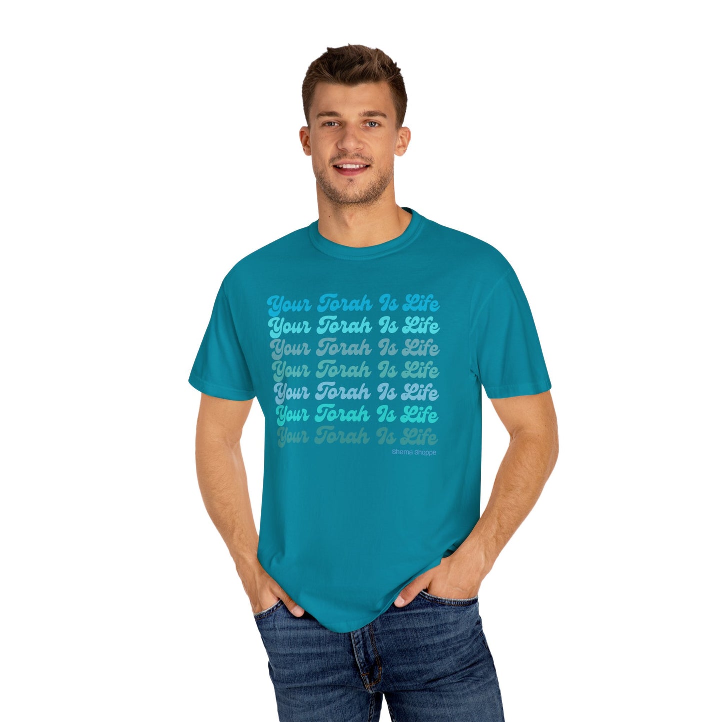 Your Torah Is Life Inspirational T-Shirt - Spiritual Gift, Faith-Based Apparel, Casual Wear, Bible Quote Shirt, Feast and Fellowship Tee