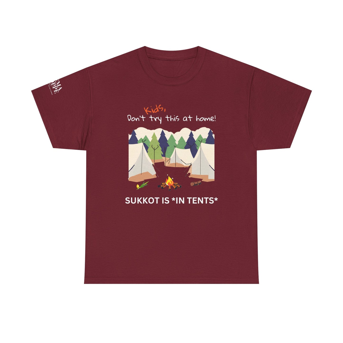 Kids, Don't Try This At Home Sukkot Shirt, dark colors