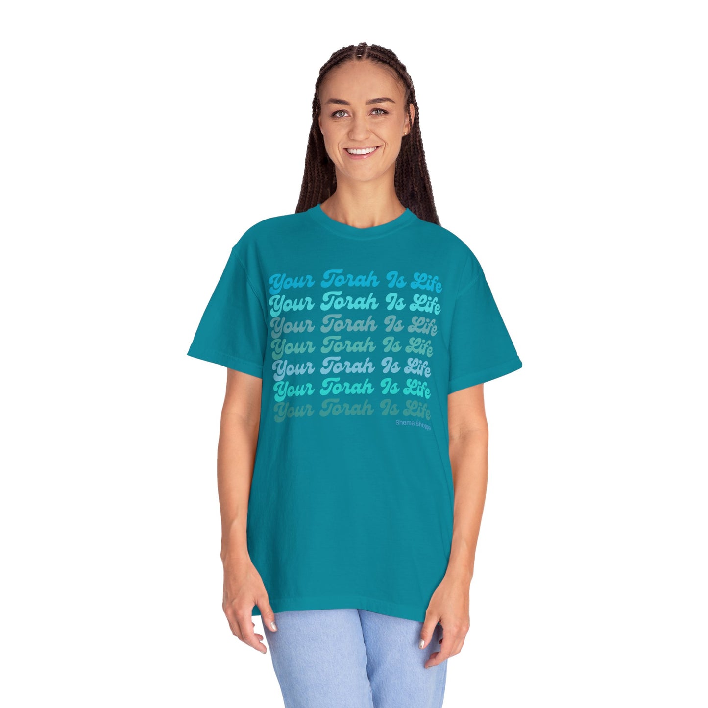 Your Torah Is Life Inspirational T-Shirt - Spiritual Gift, Faith-Based Apparel, Casual Wear, Bible Quote Shirt, Feast and Fellowship Tee