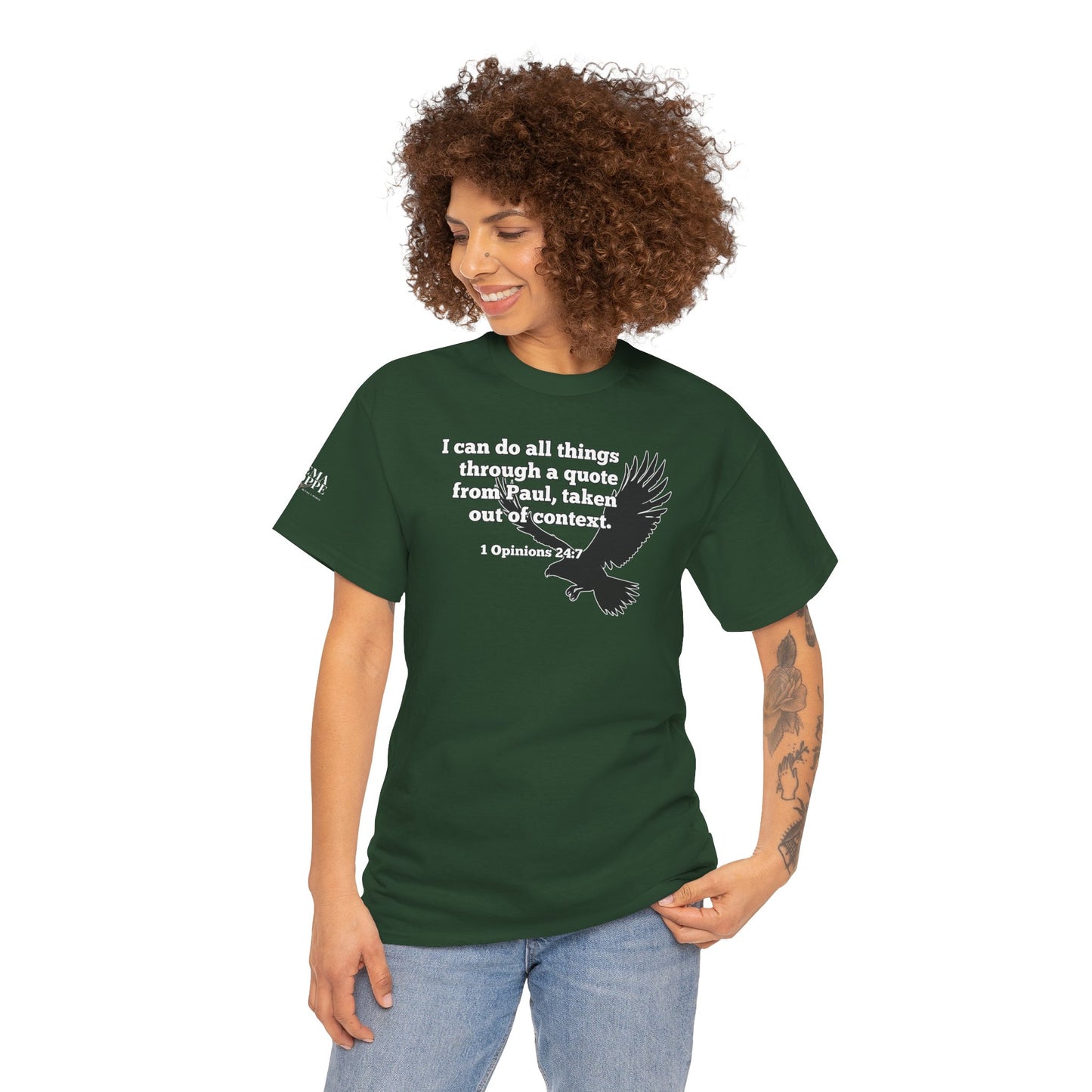 Misquoting Paul Motivational Eagle Tee for Everyday Inspiration, Unisex Tee, Quote T-Shirt, Gifts for Friends, Inspirational Apparel