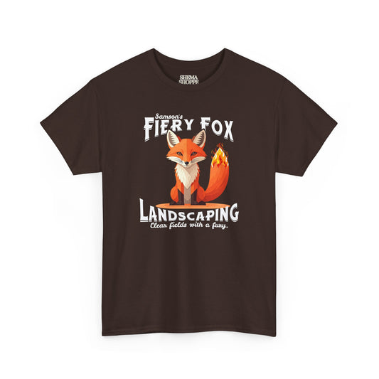Fiery Fox Landscaping Unisex Heavy Cotton Tee - dark shades