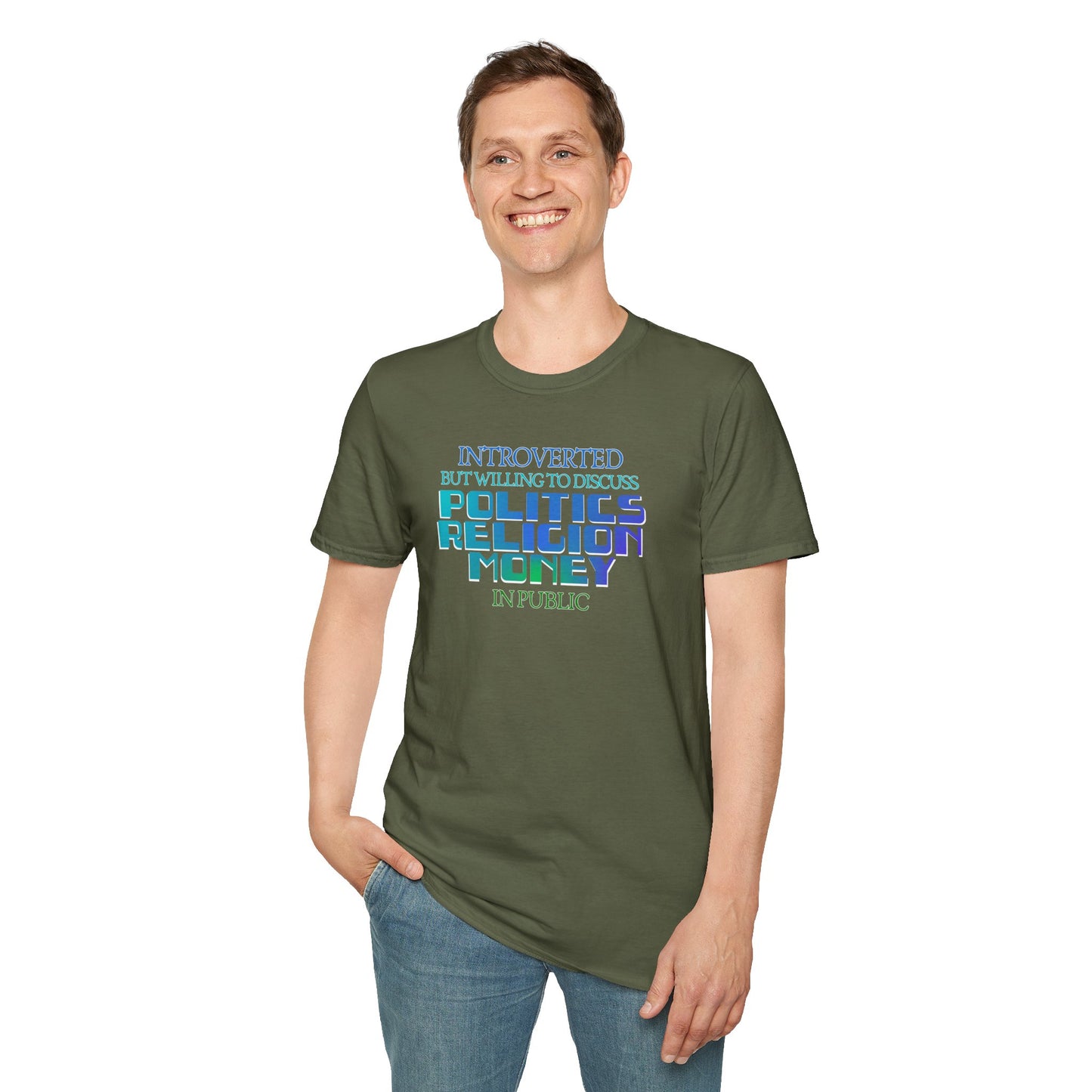 Introverted Politics Religion Money T-Shirt
