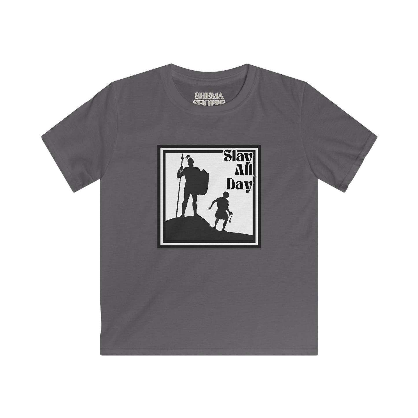 Slay All Day Kids Adventure Tee Graphic Shirt, Outdoor Fun T-Shirt, Hiking Kids Tee, Perfect for Gifts & Active Play