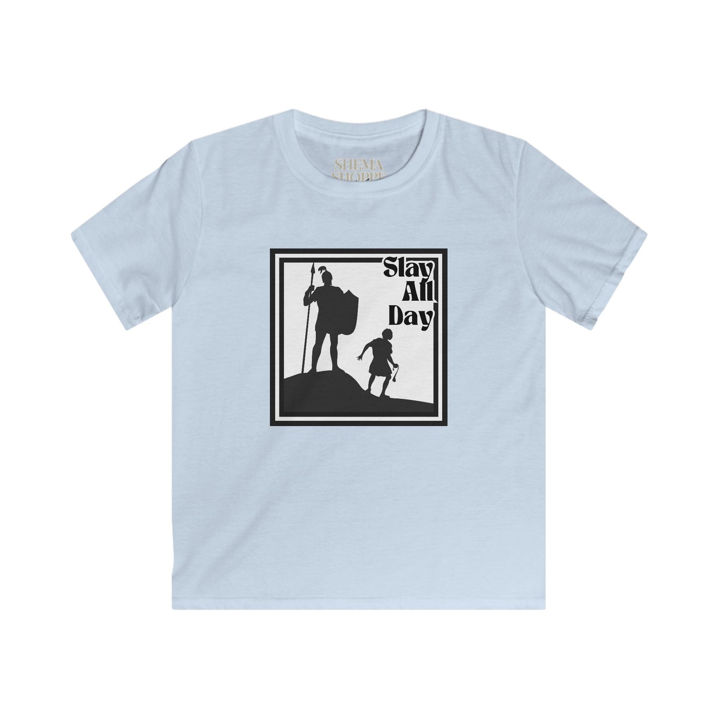 Slay All Day Kids Adventure Tee Graphic Shirt, Outdoor Fun T-Shirt, Hiking Kids Tee, Perfect for Gifts & Active Play