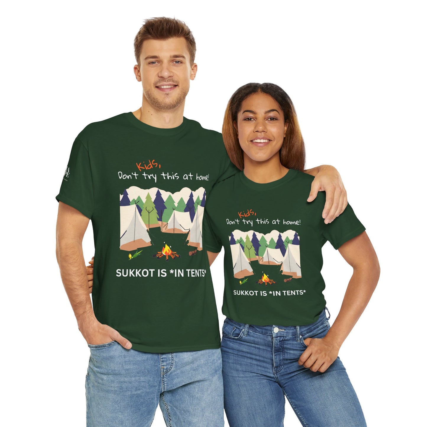 Kids, Don't Try This At Home Sukkot Shirt, dark colors