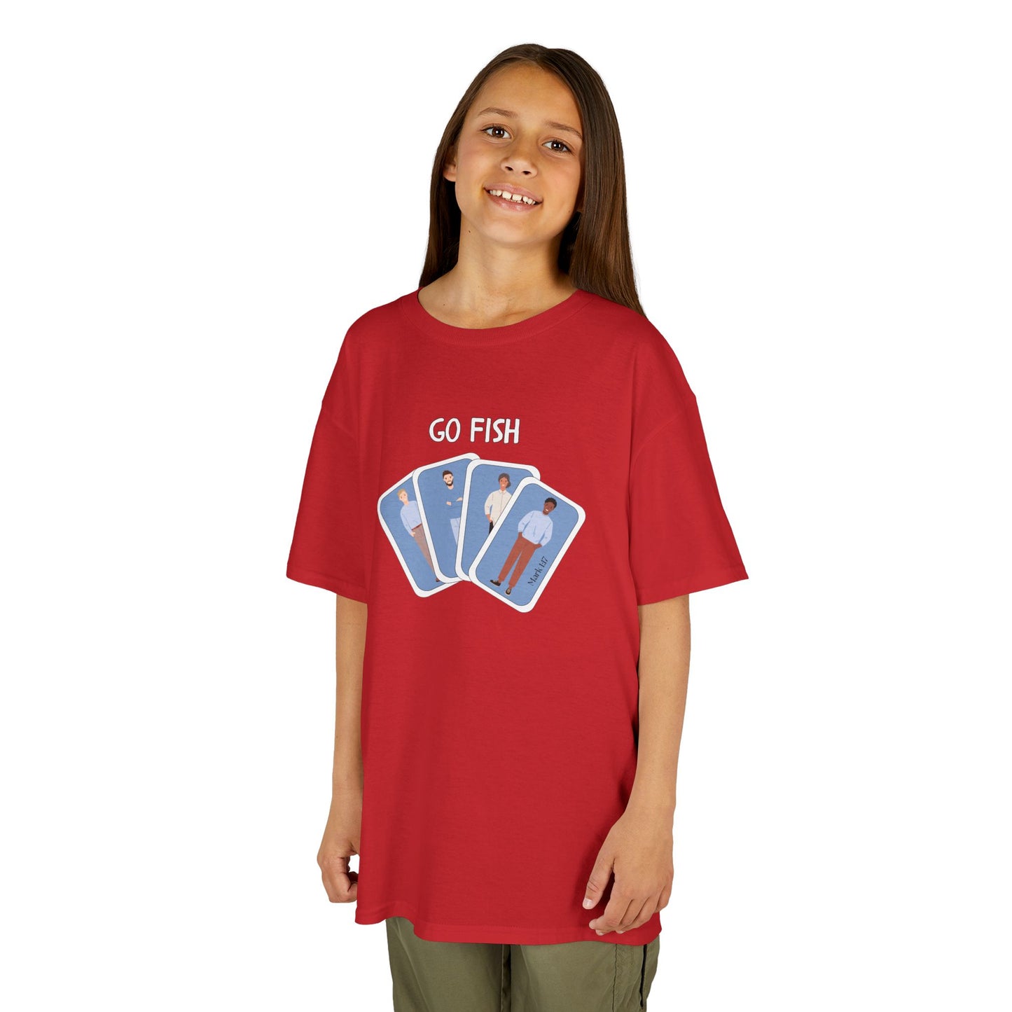 Fishers of Men Go Fish Bible Verse Kid's Cotton T-shirt