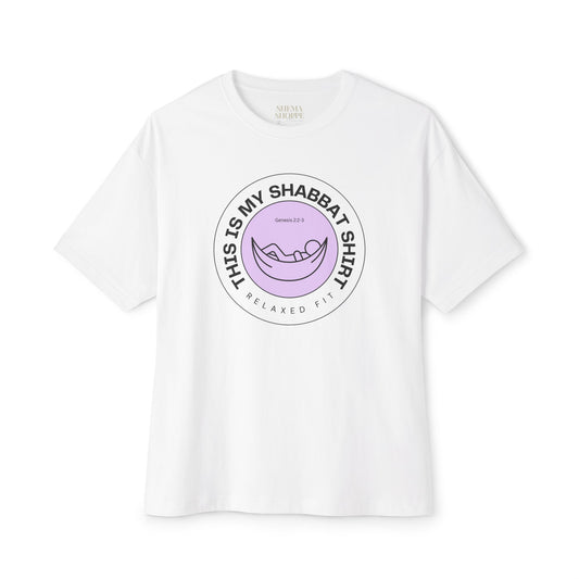 My Shabbat Shirt Unisex Oversized Boxy Tee