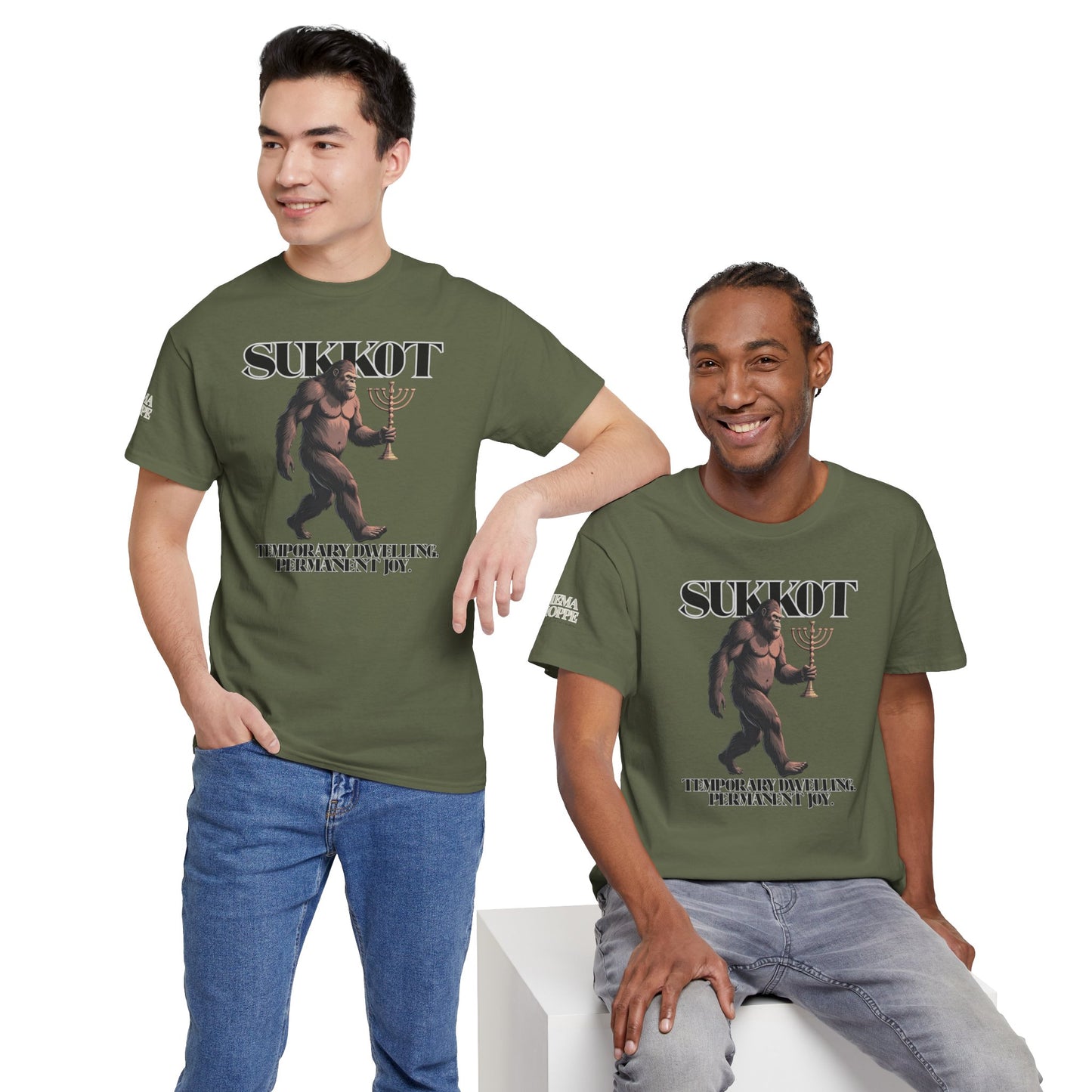 Sukkot Bigfoot Menorah Legendary Joy Shirt