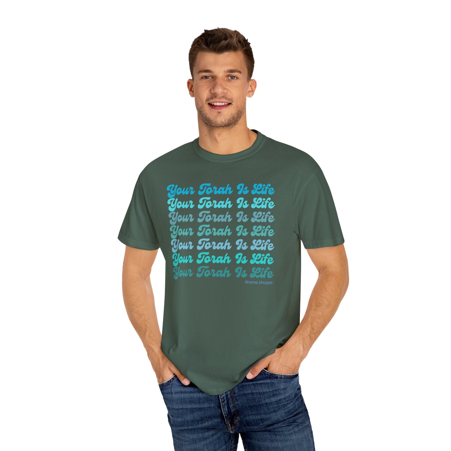 Your Torah Is Life Inspirational T-Shirt - Spiritual Gift, Faith-Based Apparel, Casual Wear, Bible Quote Shirt, Feast and Fellowship Tee