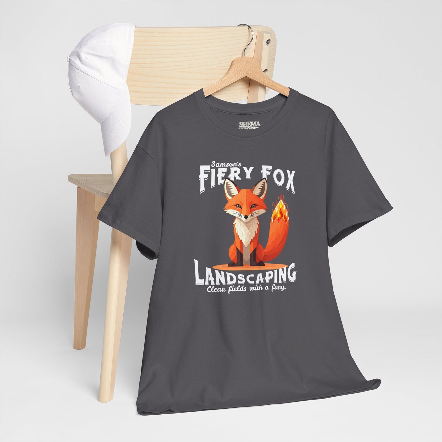 Fiery Fox Landscaping Unisex Heavy Cotton Tee - dark shades