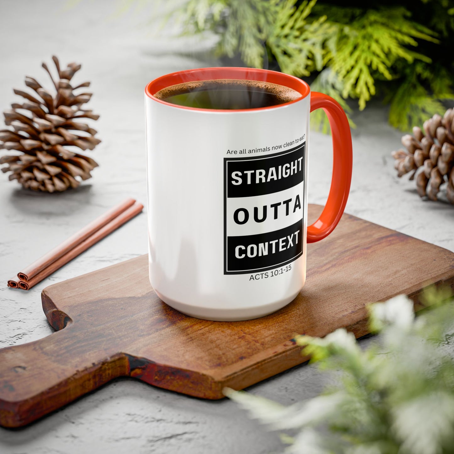 Straight Outta Context Mug, 11oz or 15oz Color Pop