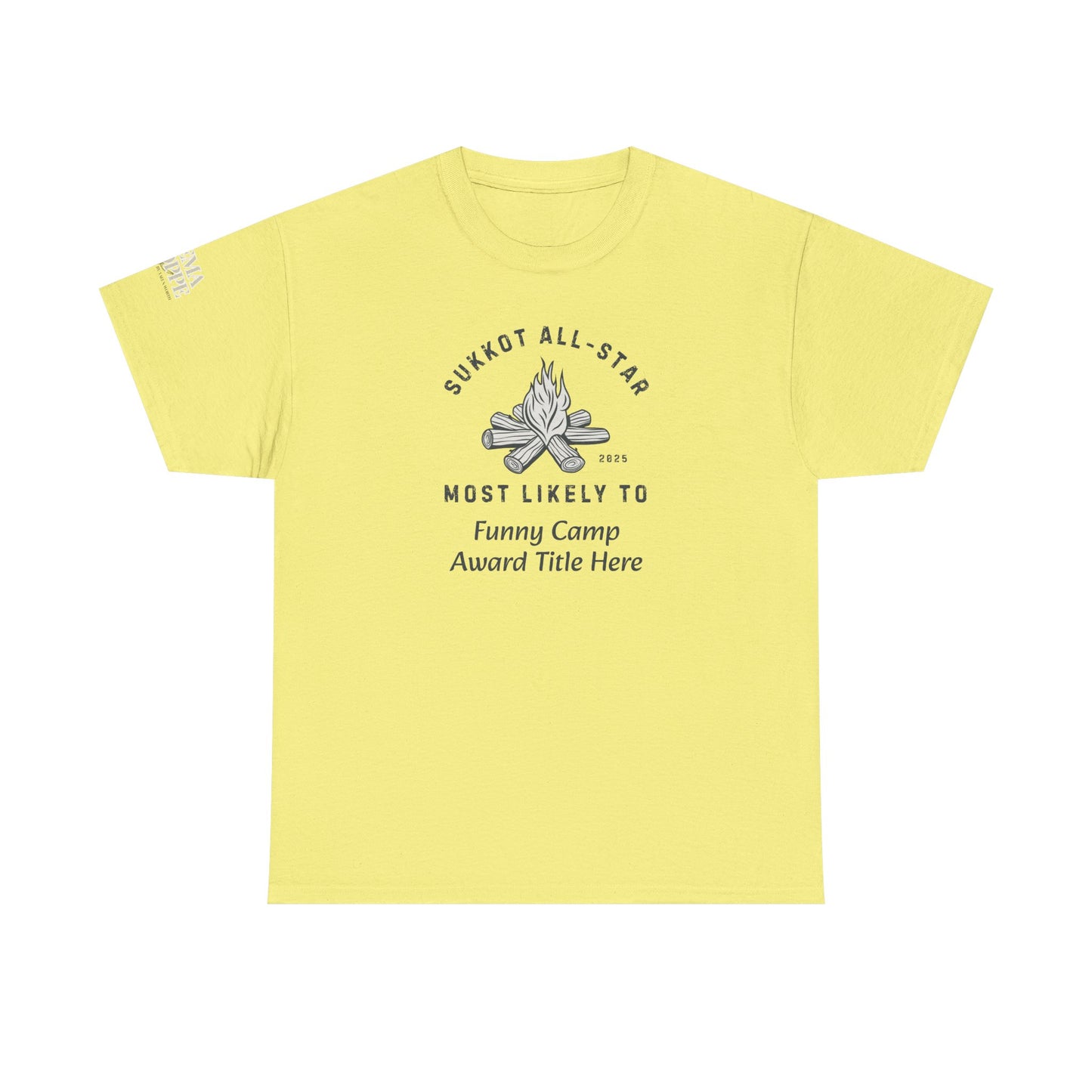 T-Shirt Sukkot All-Star Camp Award Shirt Gift