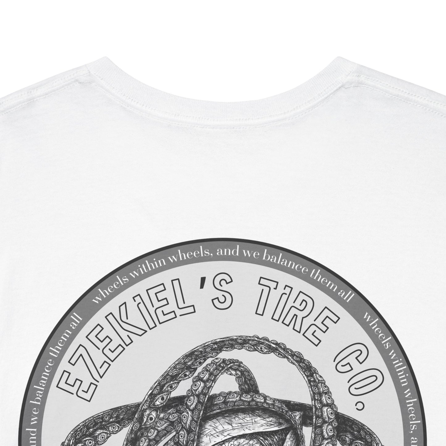 Ezekiel's Tire Company Shirt - Funny Biblical Unisex Cotton Tee