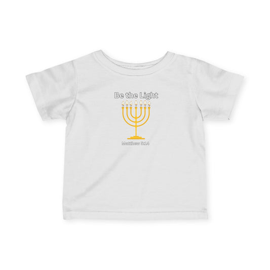 Be The Light Menorah Infant Fine Jersey Tee