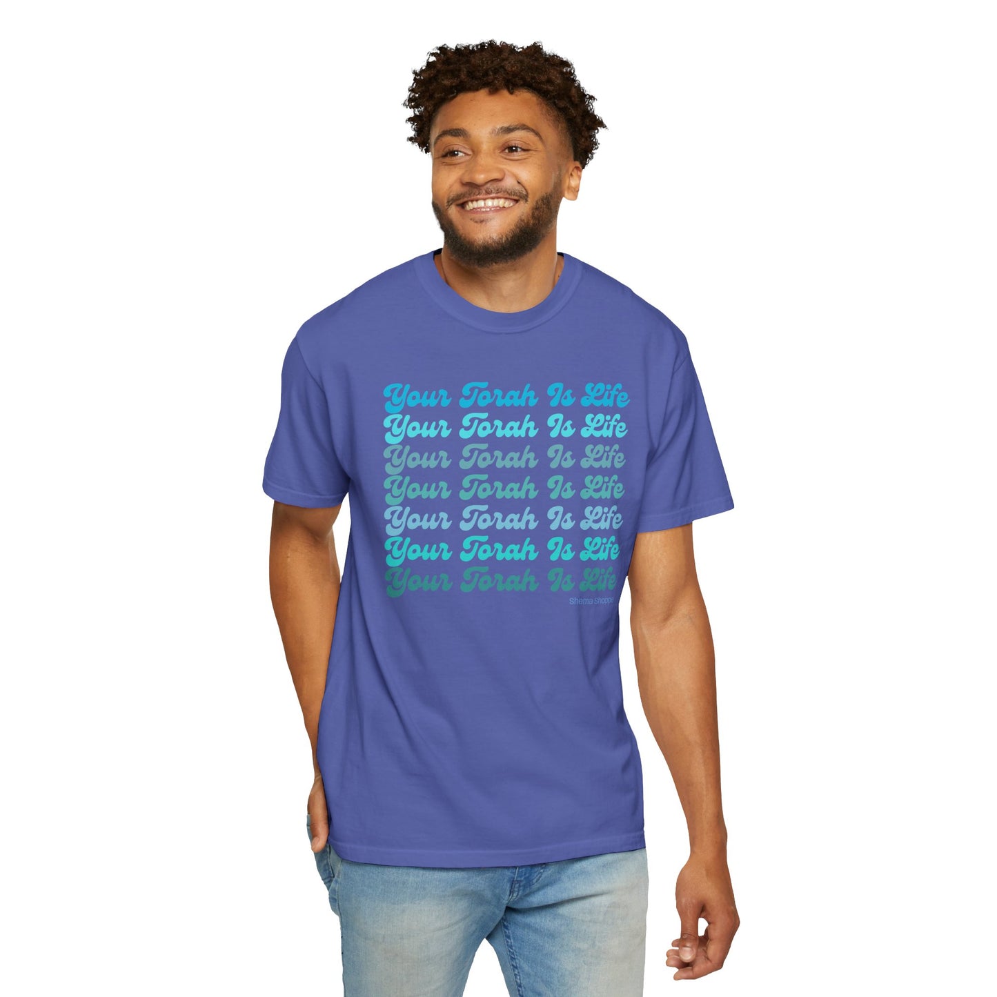 Your Torah Is Life Inspirational T-Shirt - Spiritual Gift, Faith-Based Apparel, Casual Wear, Bible Quote Shirt, Feast and Fellowship Tee