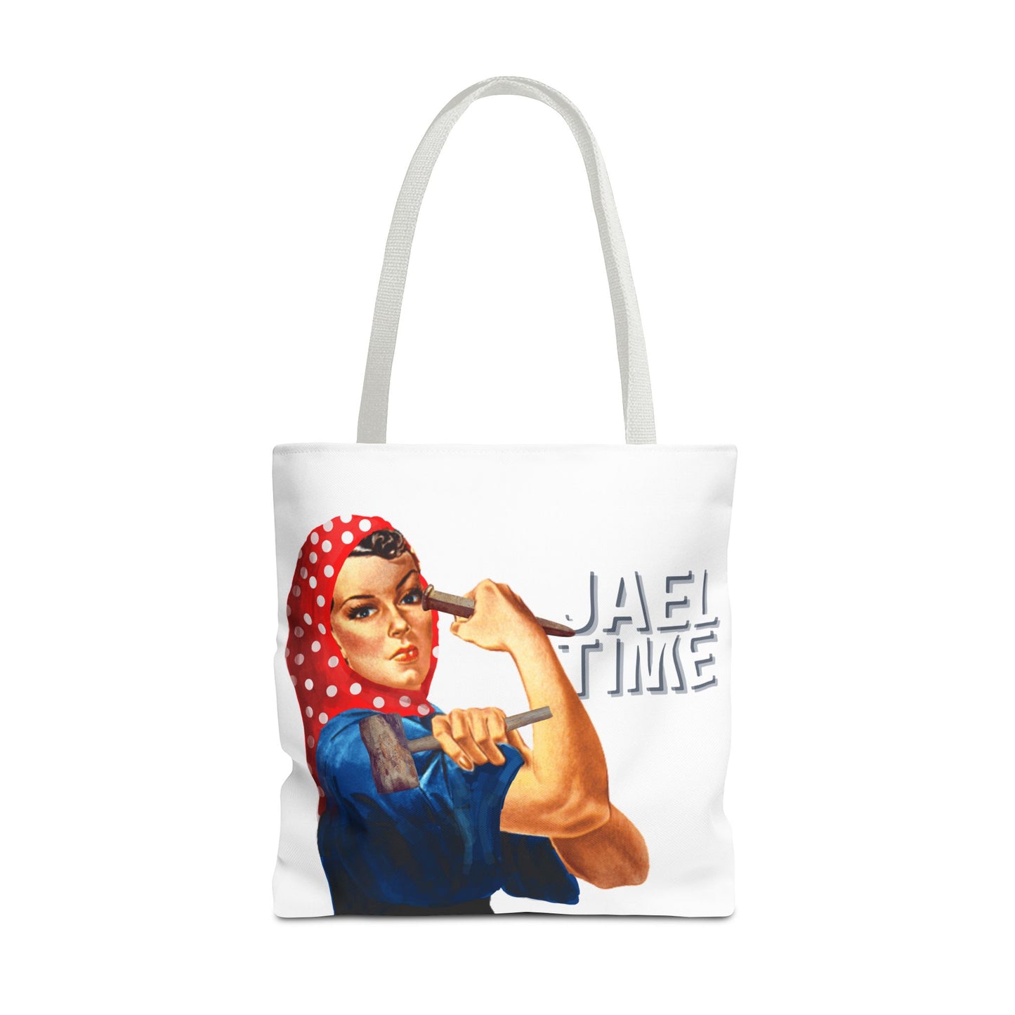 Tote Bag - Jael Time Empowering Design Tent Peg and Hammer Bag