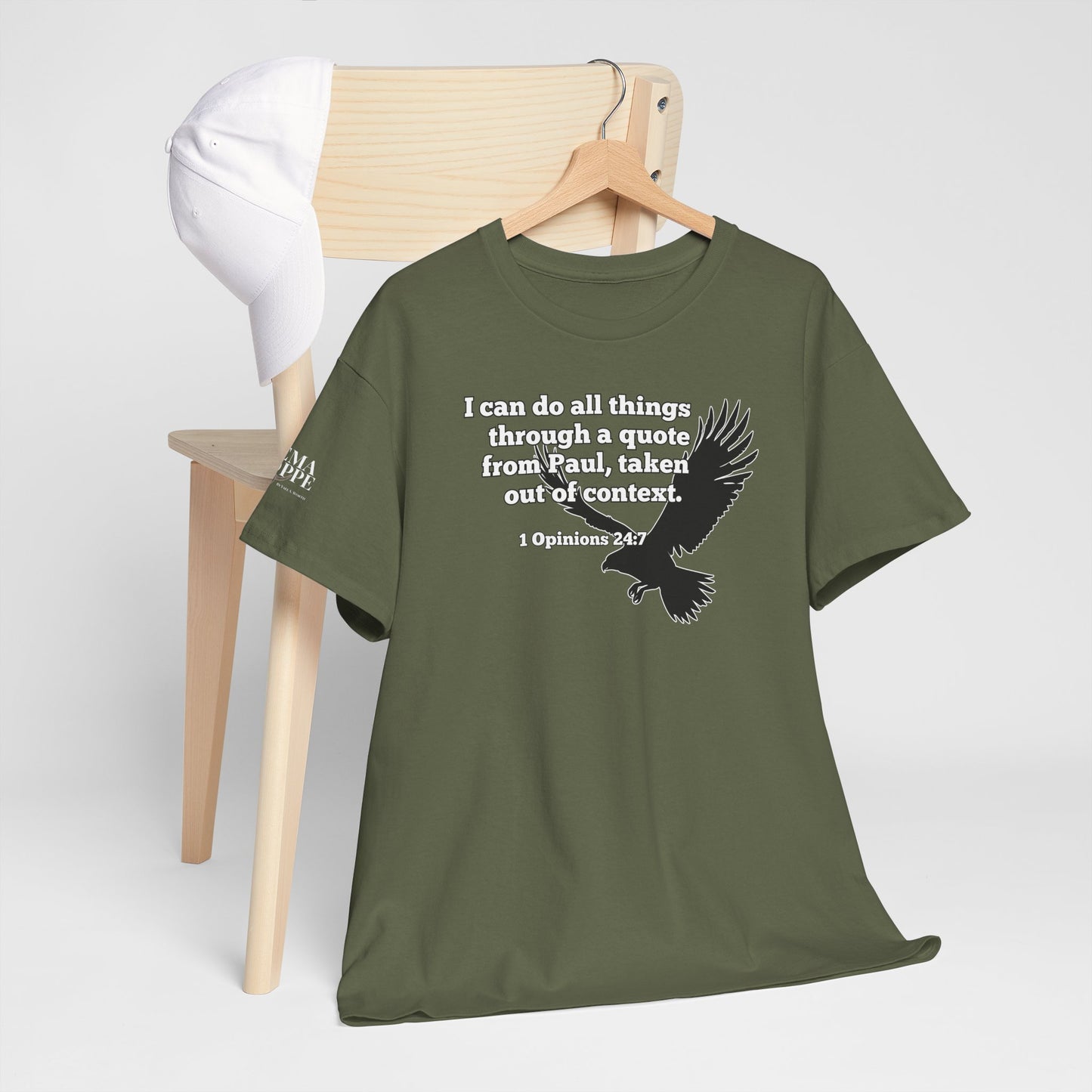 Misquoting Paul Motivational Eagle Tee for Everyday Inspiration, Unisex Tee, Quote T-Shirt, Gifts for Friends, Inspirational Apparel