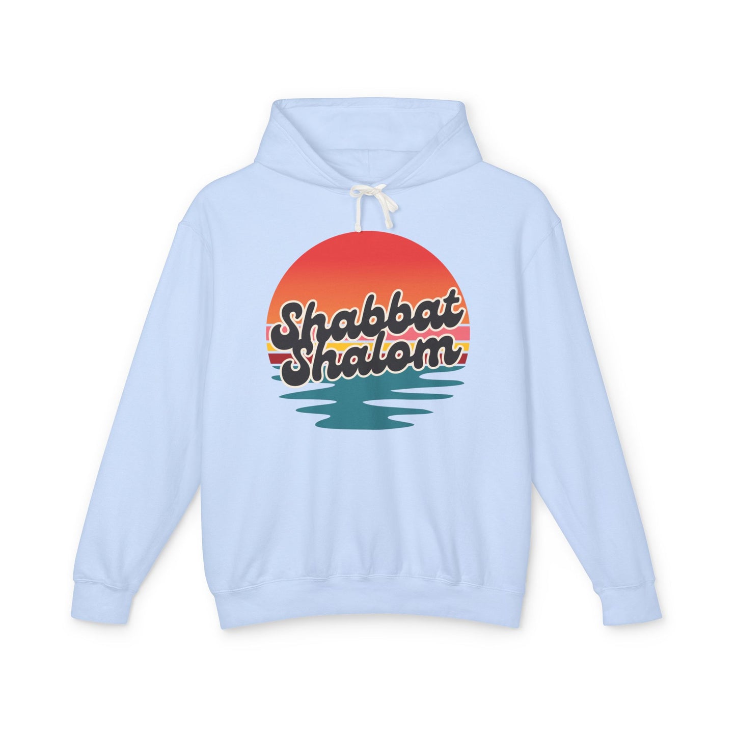Shabbat Shalom Hoodie, Lightweight Hooded Sweatshirt, Unisex Spiritual Apparel, Torah Life, Cozy Shabbat Wear