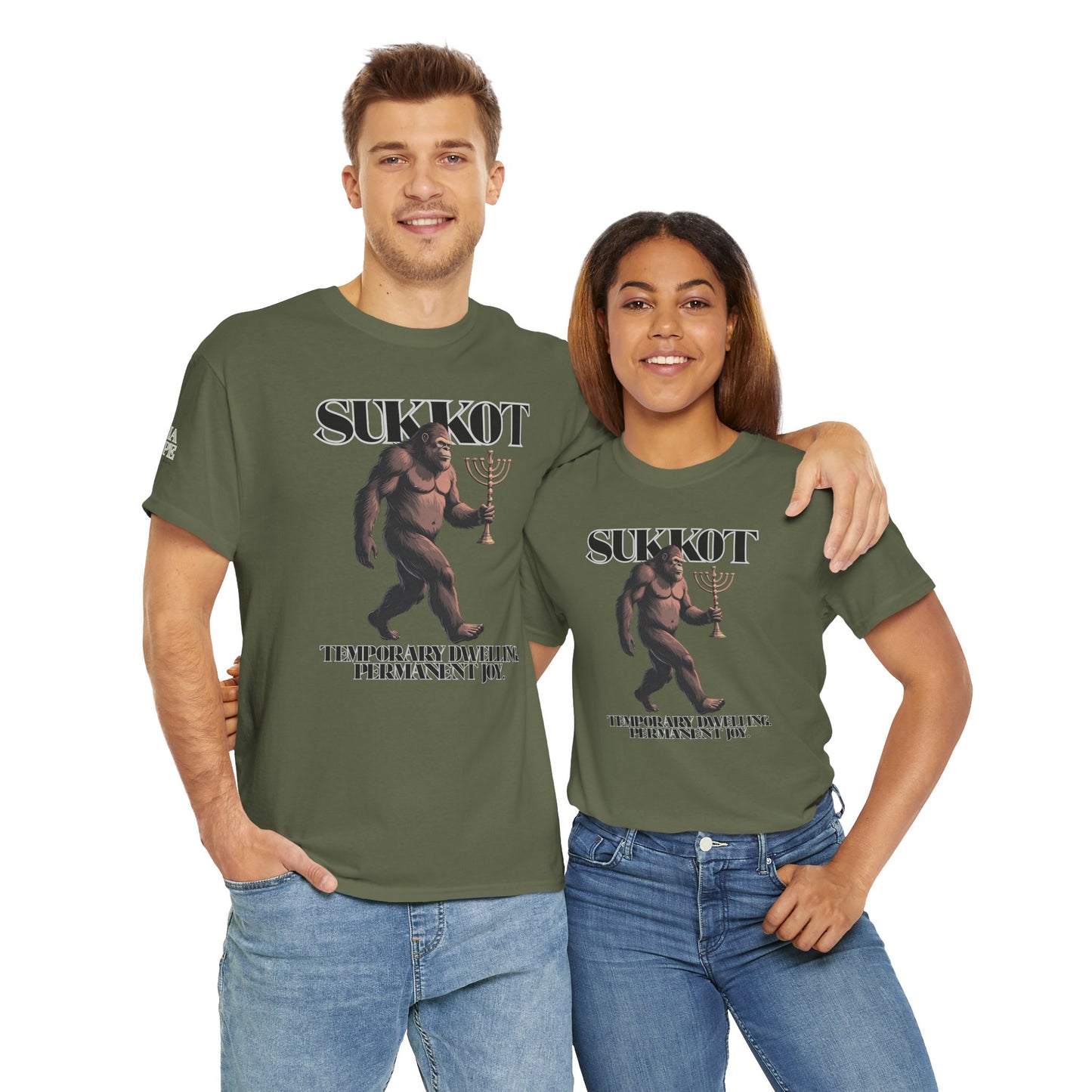 Sukkot Bigfoot Menorah Legendary Joy Shirt