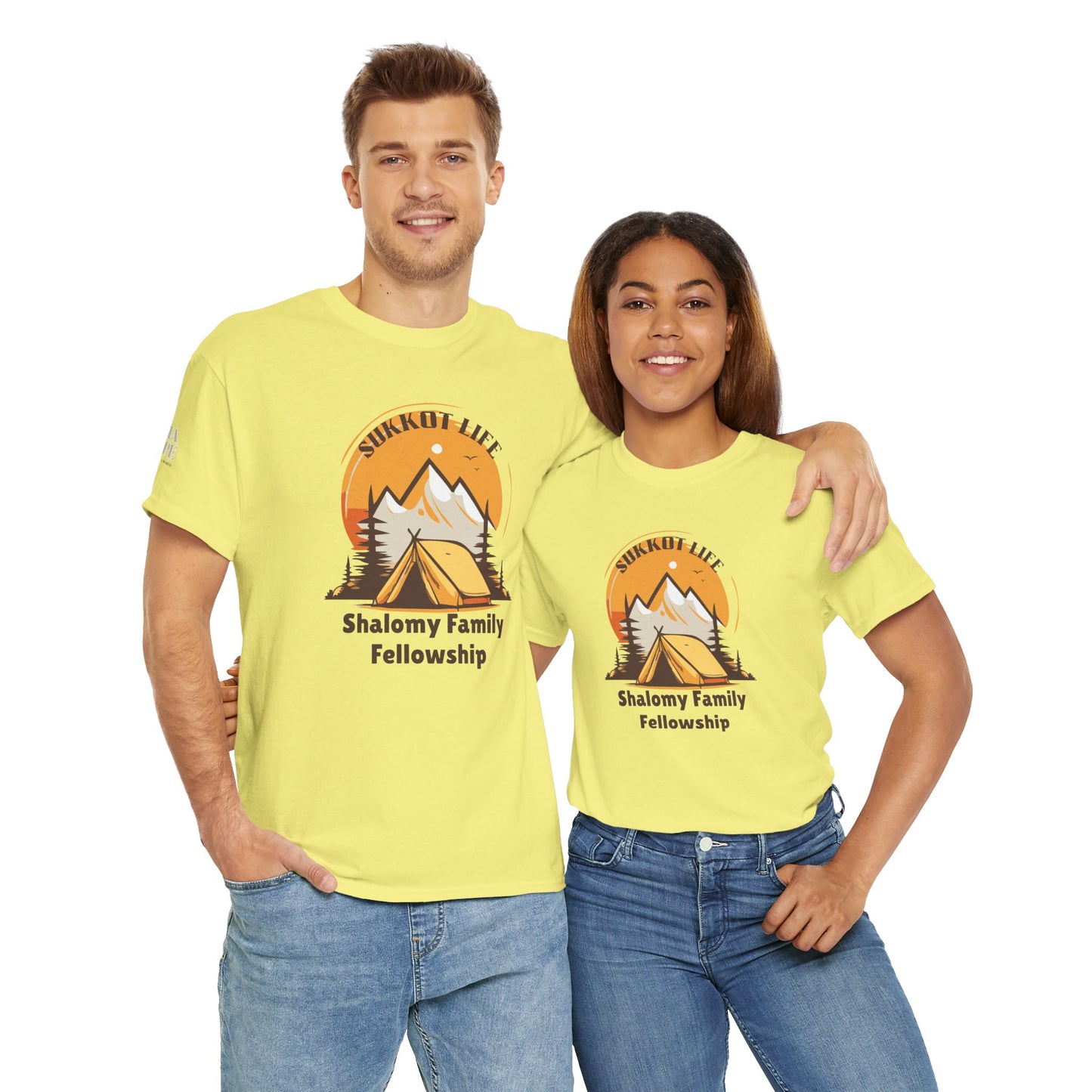 Personalized Sukkot Life Tee - Camping Biblical Feast Fellowship Shirt