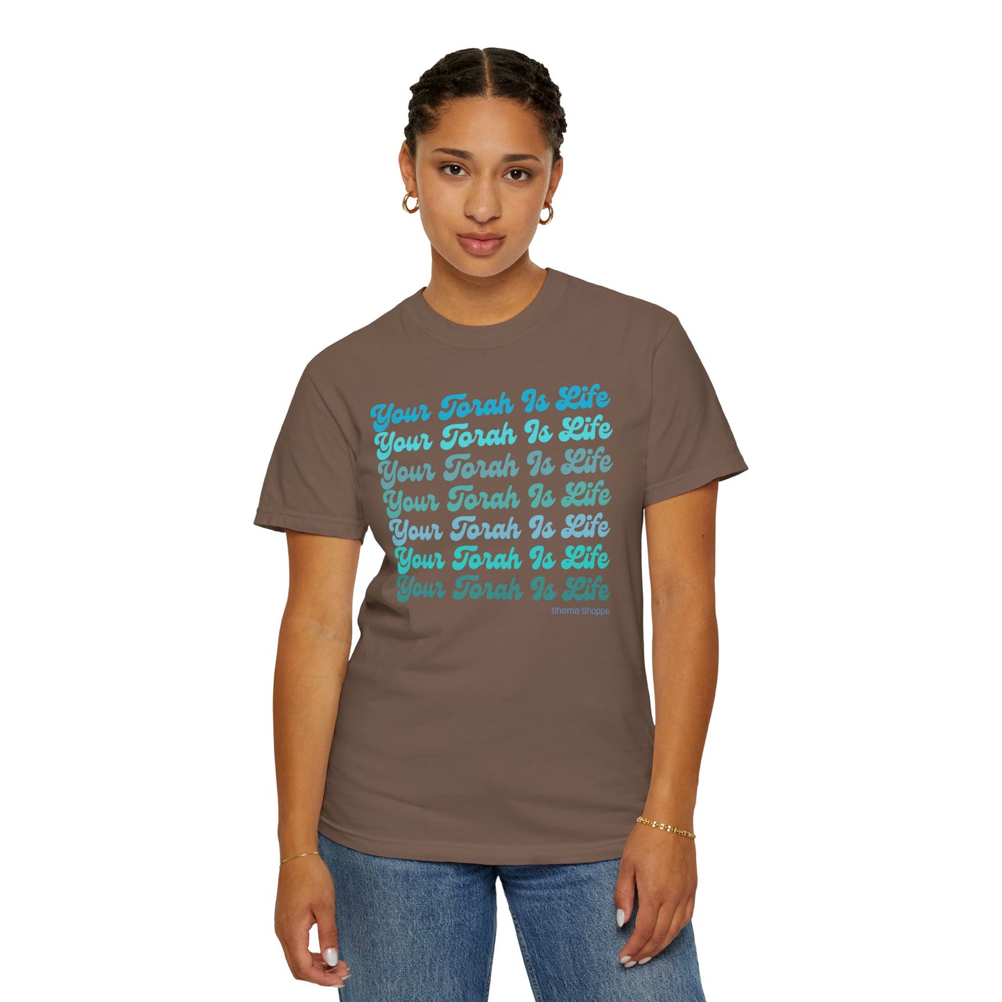 Your Torah Is Life Inspirational T-Shirt - Spiritual Gift, Faith-Based Apparel, Casual Wear, Bible Quote Shirt, Feast and Fellowship Tee