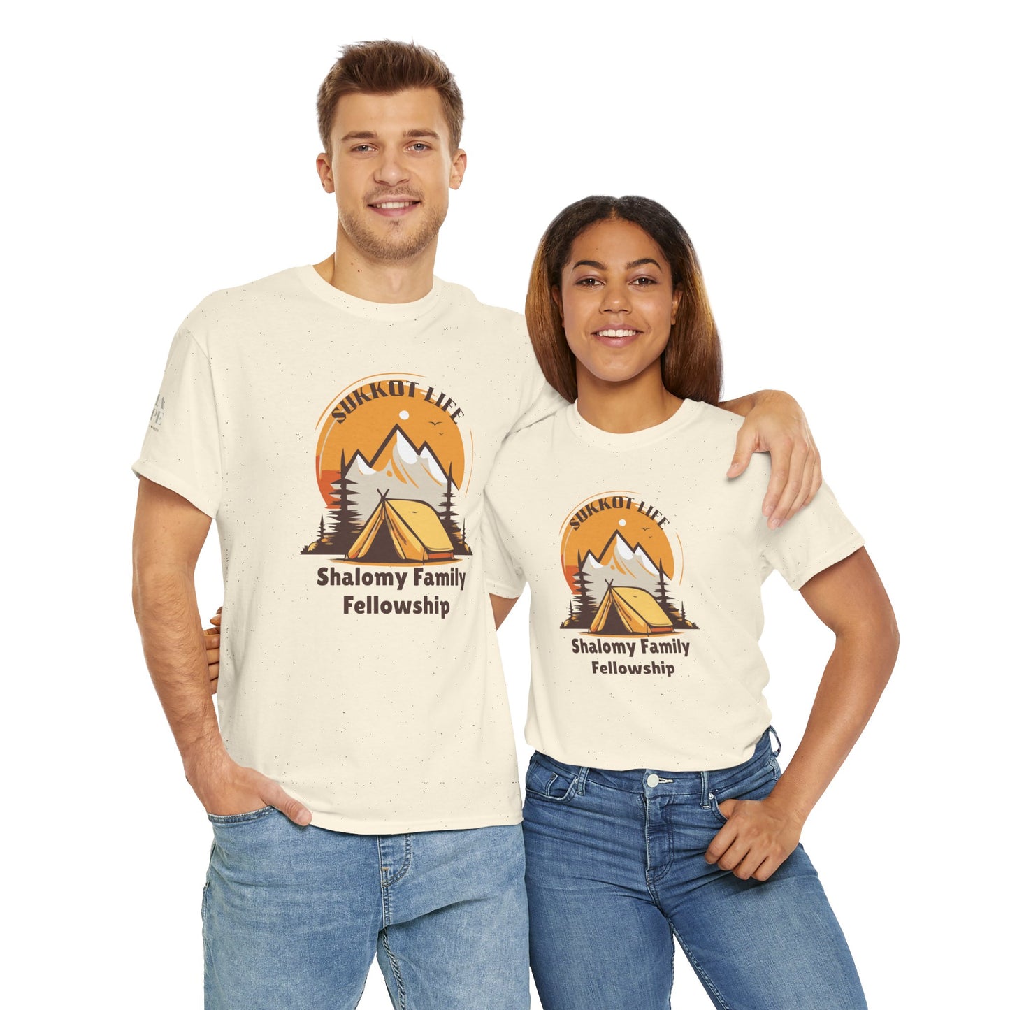 Personalized Sukkot Life Tee - Camping Biblical Feast Fellowship Shirt