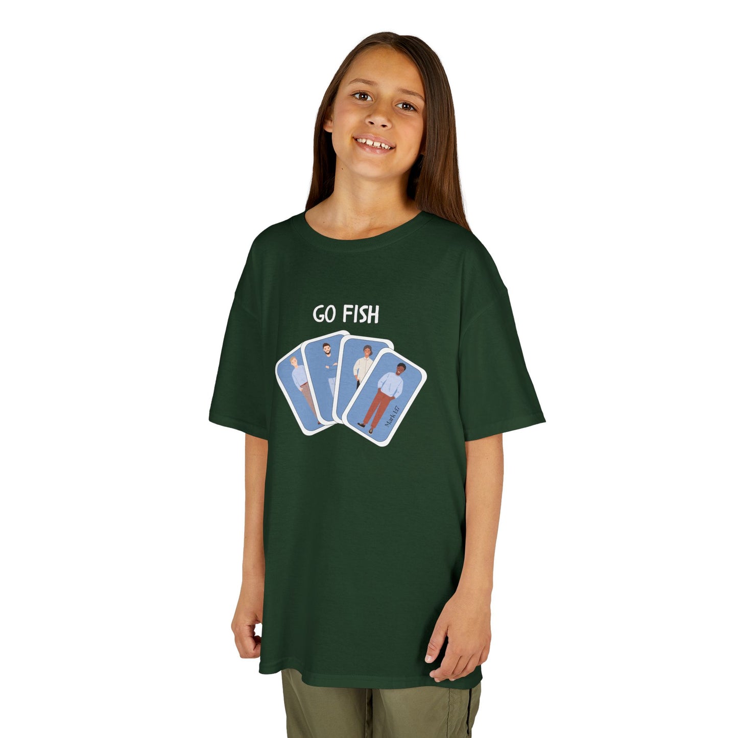 Fishers of Men Go Fish Bible Verse Kid's Cotton T-shirt