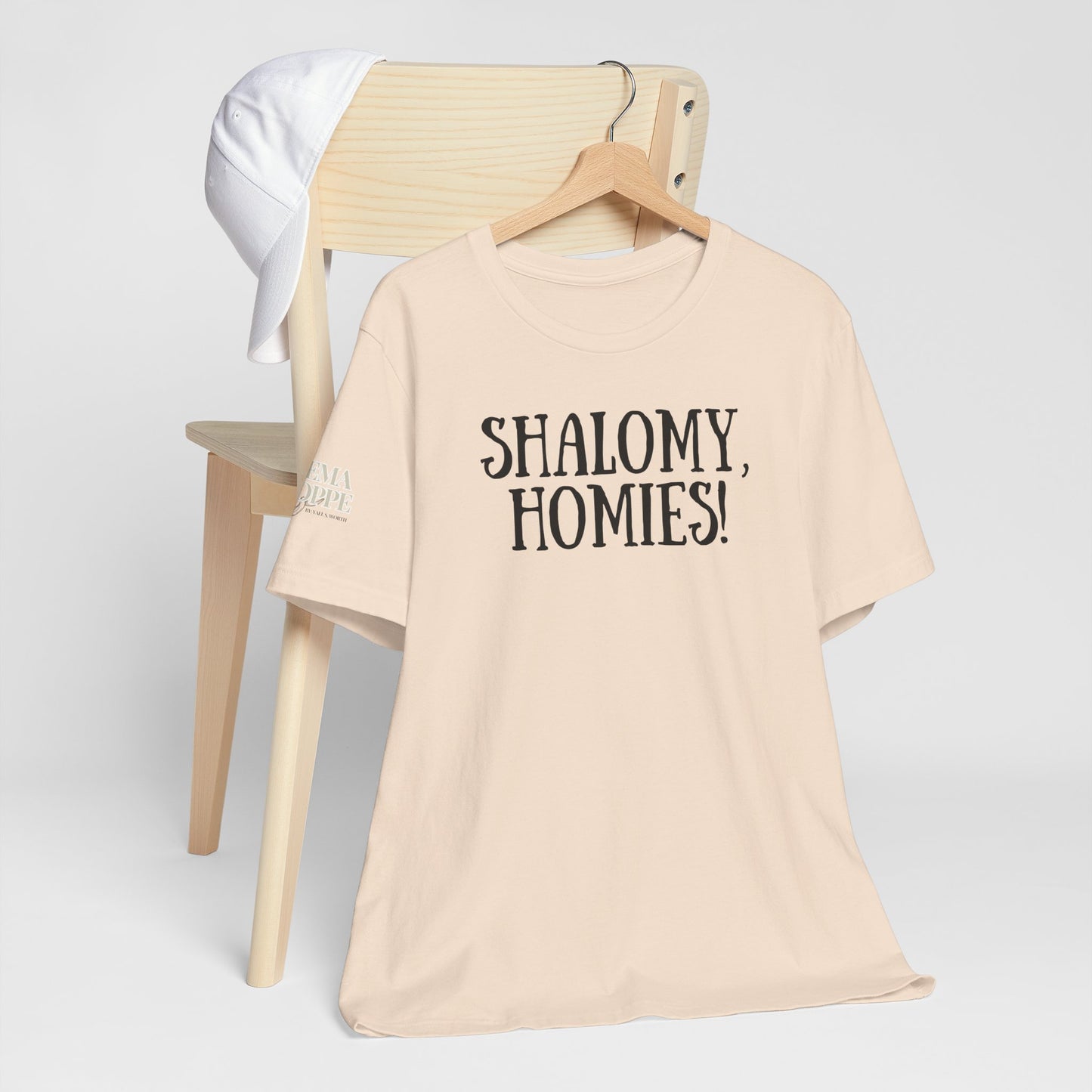 Shalom Homies Tee | Unisex Jersey Short Sleeve Shirt, Casual Wear, Gift for Friends, Unique Quote Shirt, Comfortable Everyday Tee