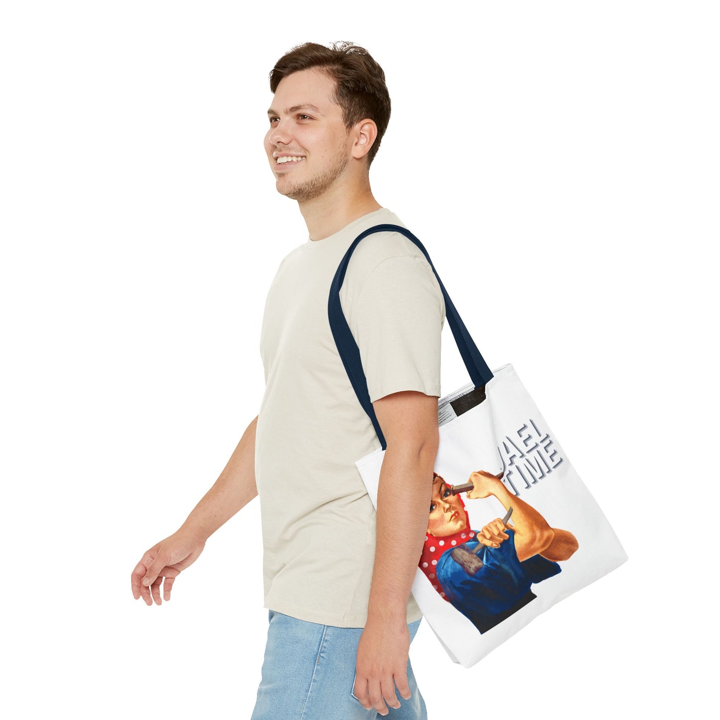 Tote Bag - Jael Time Empowering Design Tent Peg and Hammer Bag
