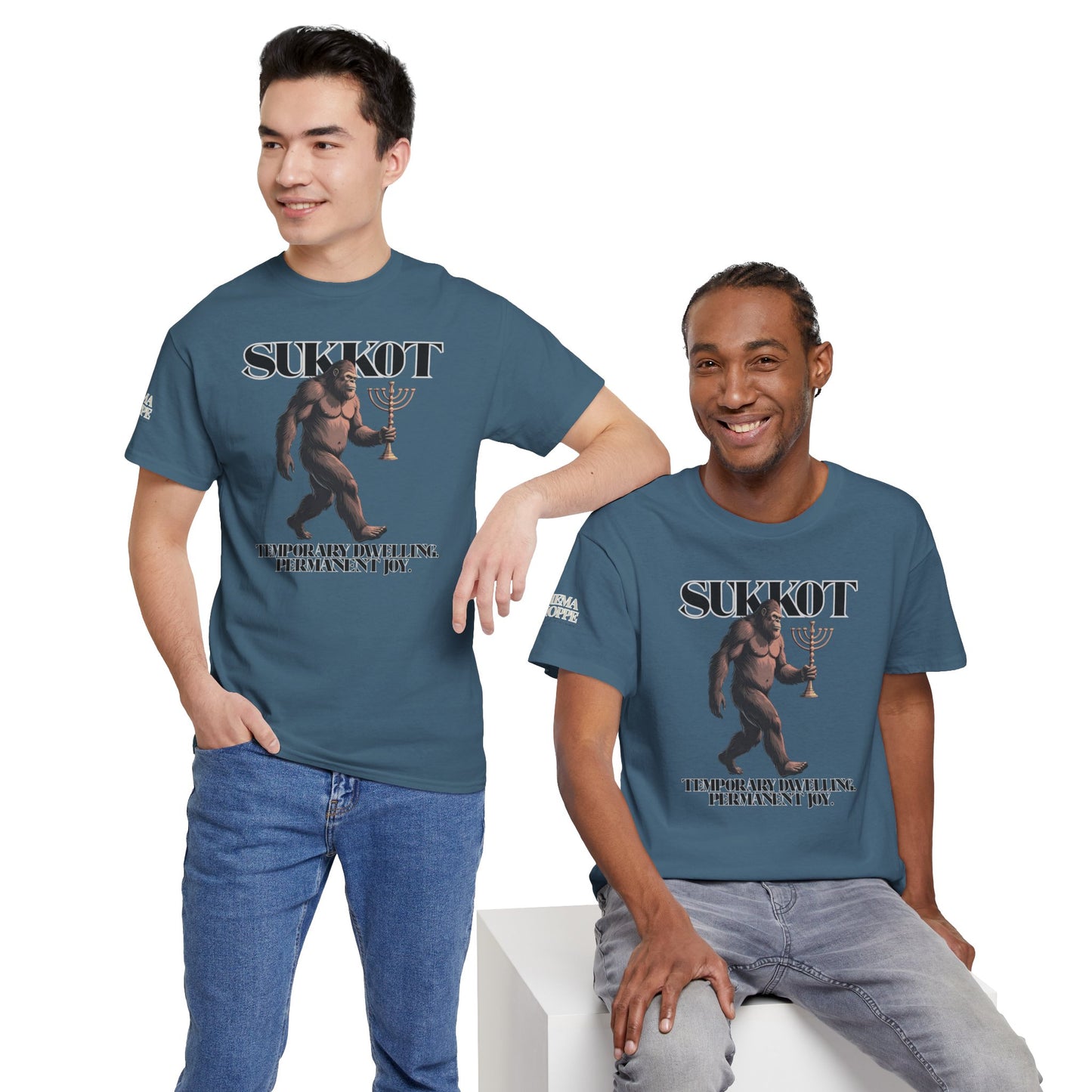 Sukkot Bigfoot Menorah Legendary Joy Shirt