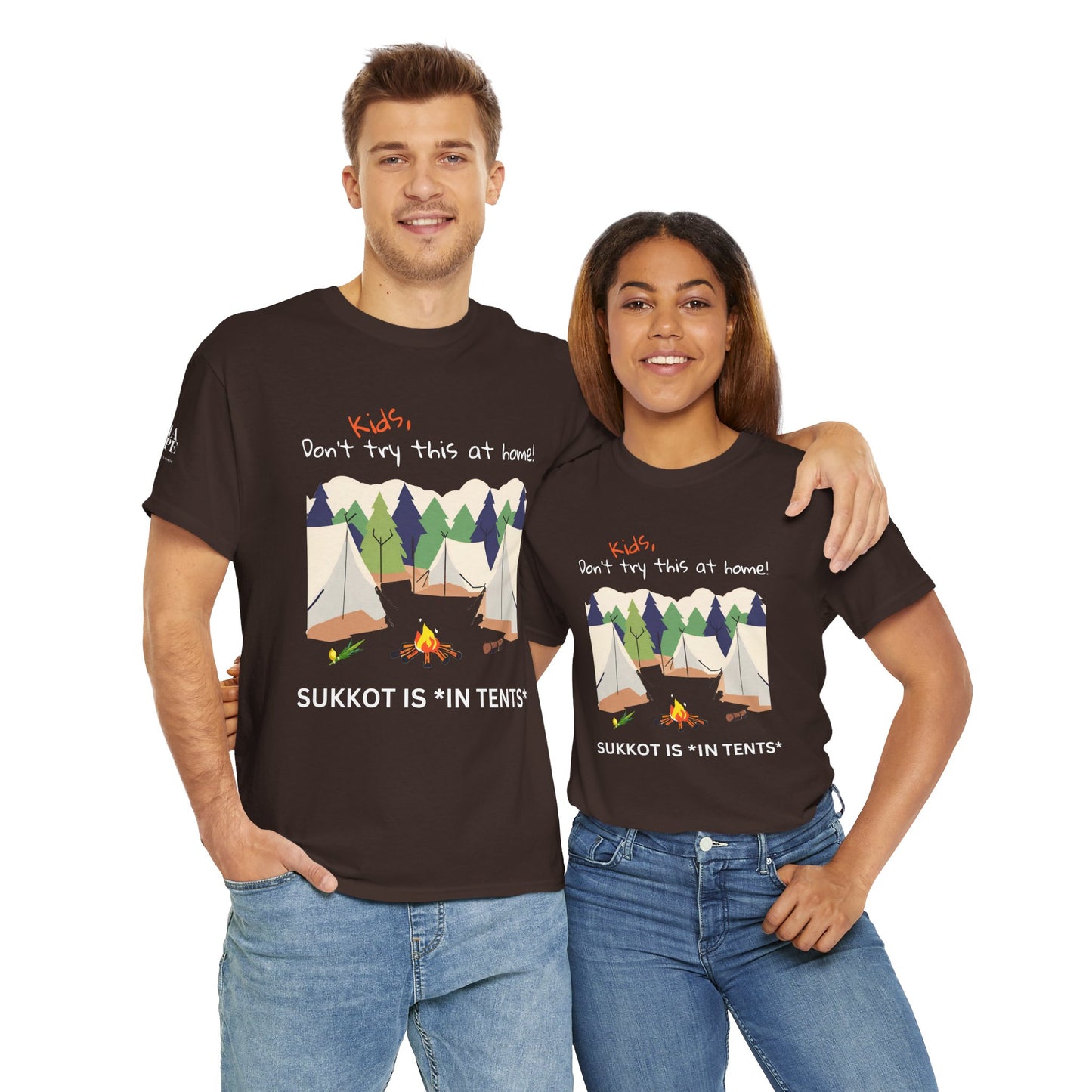 Kids, Don't Try This At Home Sukkot Shirt, dark colors