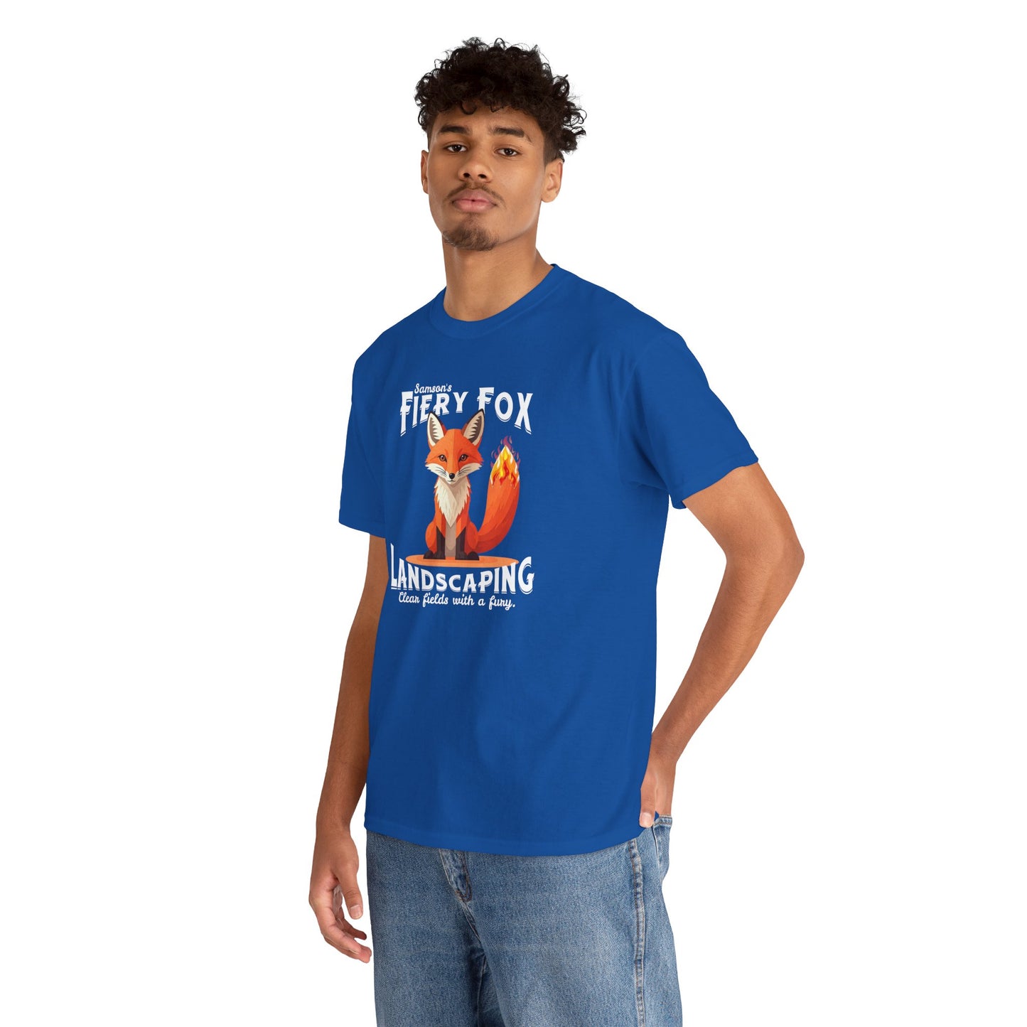 Fiery Fox Landscaping Unisex Heavy Cotton Tee - dark shades