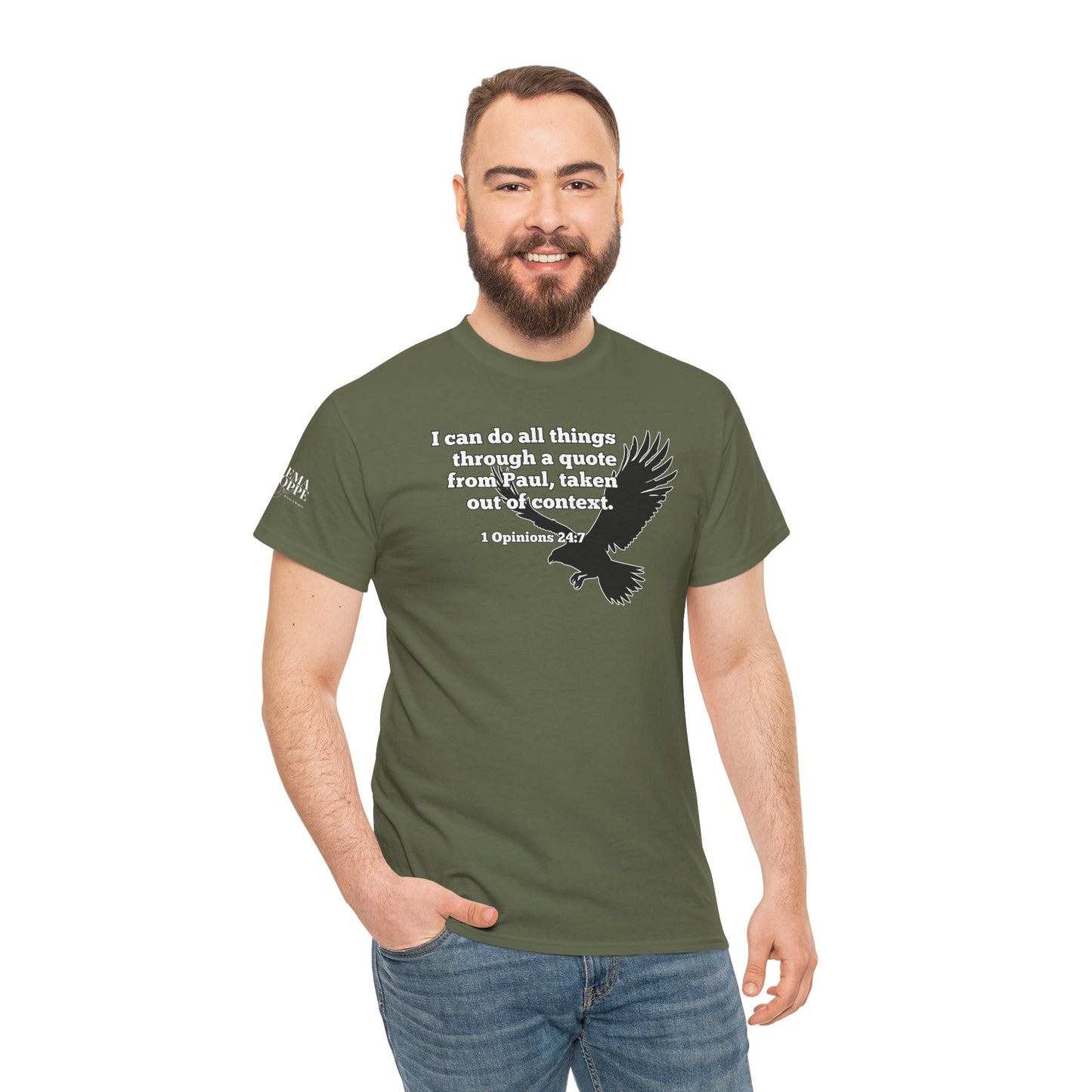 Misquoting Paul Motivational Eagle Tee for Everyday Inspiration, Unisex Tee, Quote T-Shirt, Gifts for Friends, Inspirational Apparel