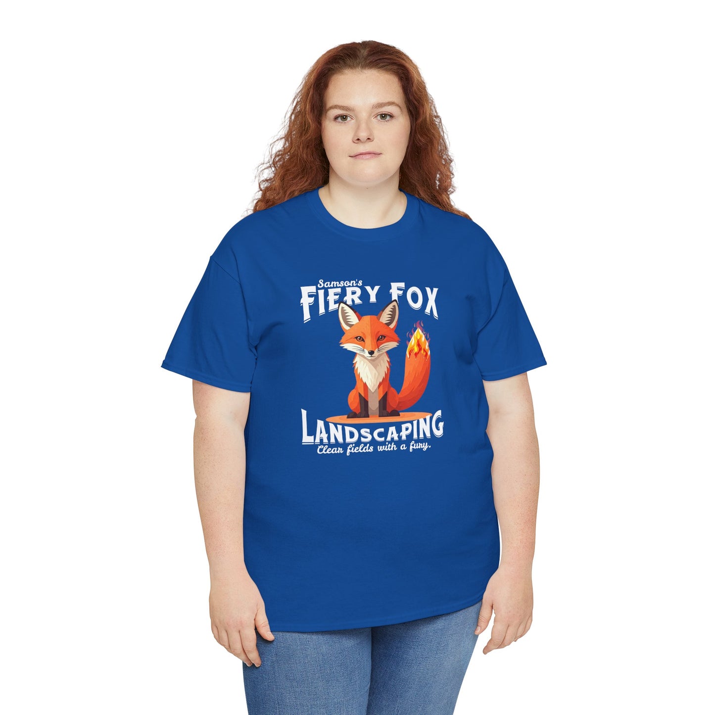 Fiery Fox Landscaping Unisex Heavy Cotton Tee - dark shades