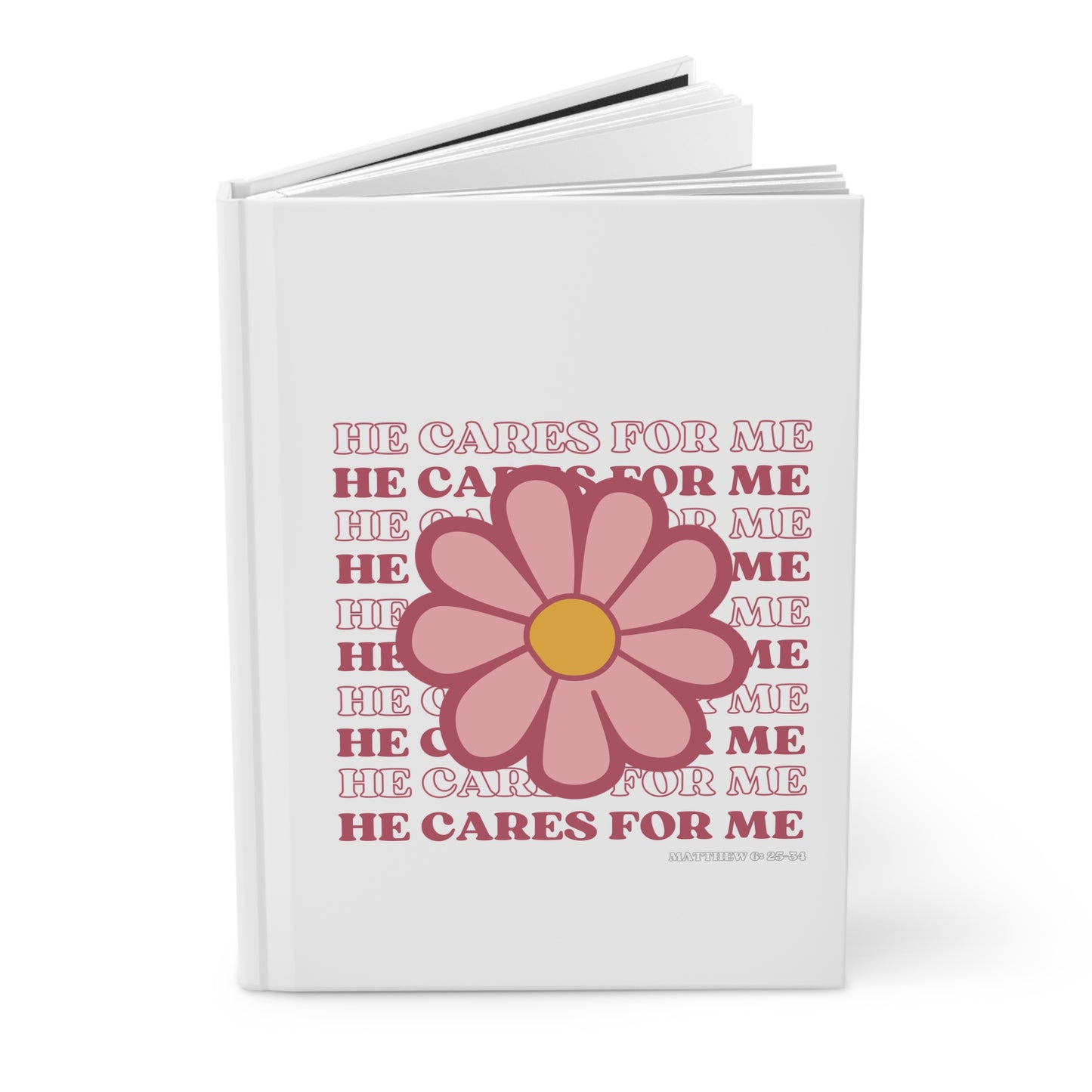 He Cares For Me- Hardcover Journal Matte