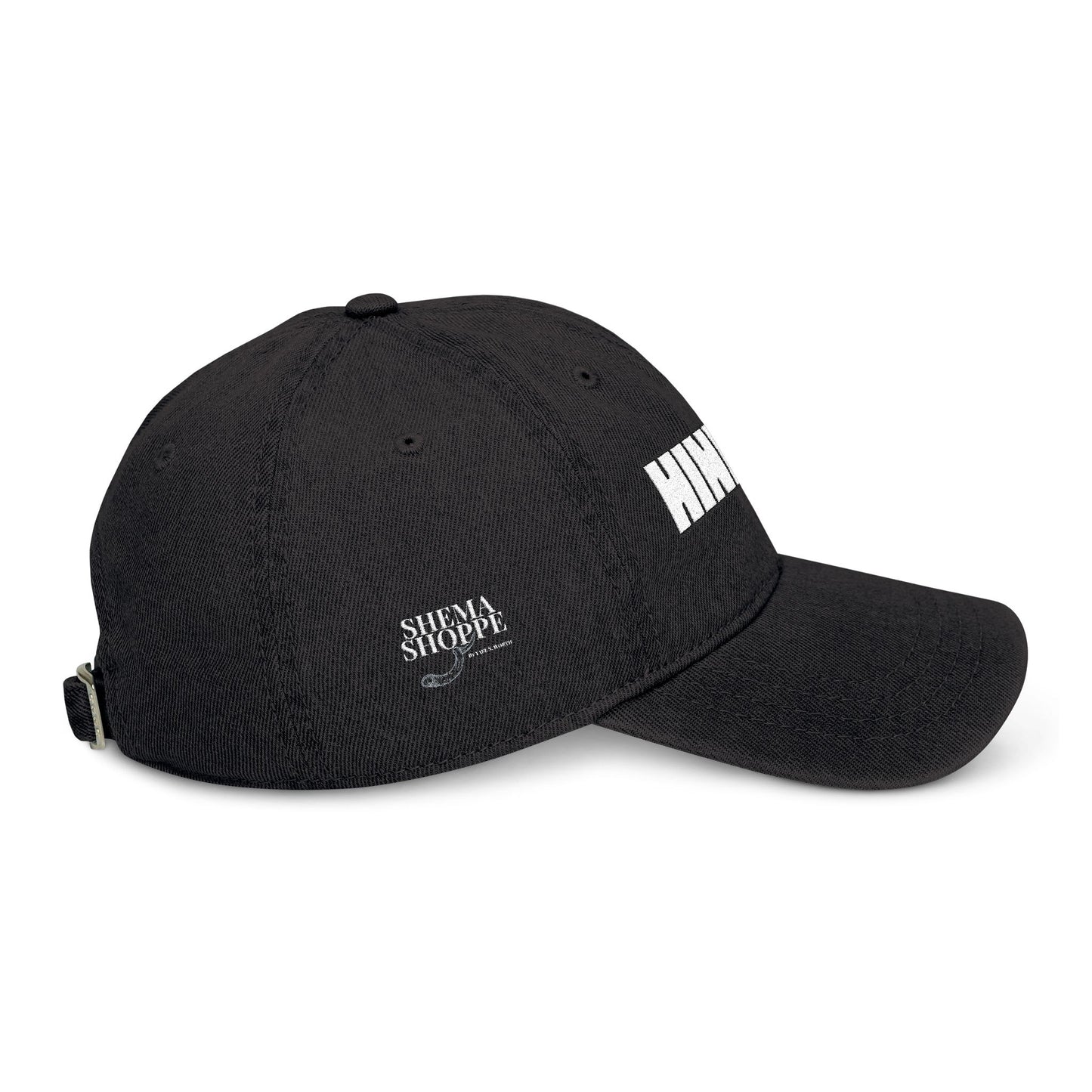 Hineni Here I Am YHWH - Bible Inspired Denim Cotton Embroidered Hat